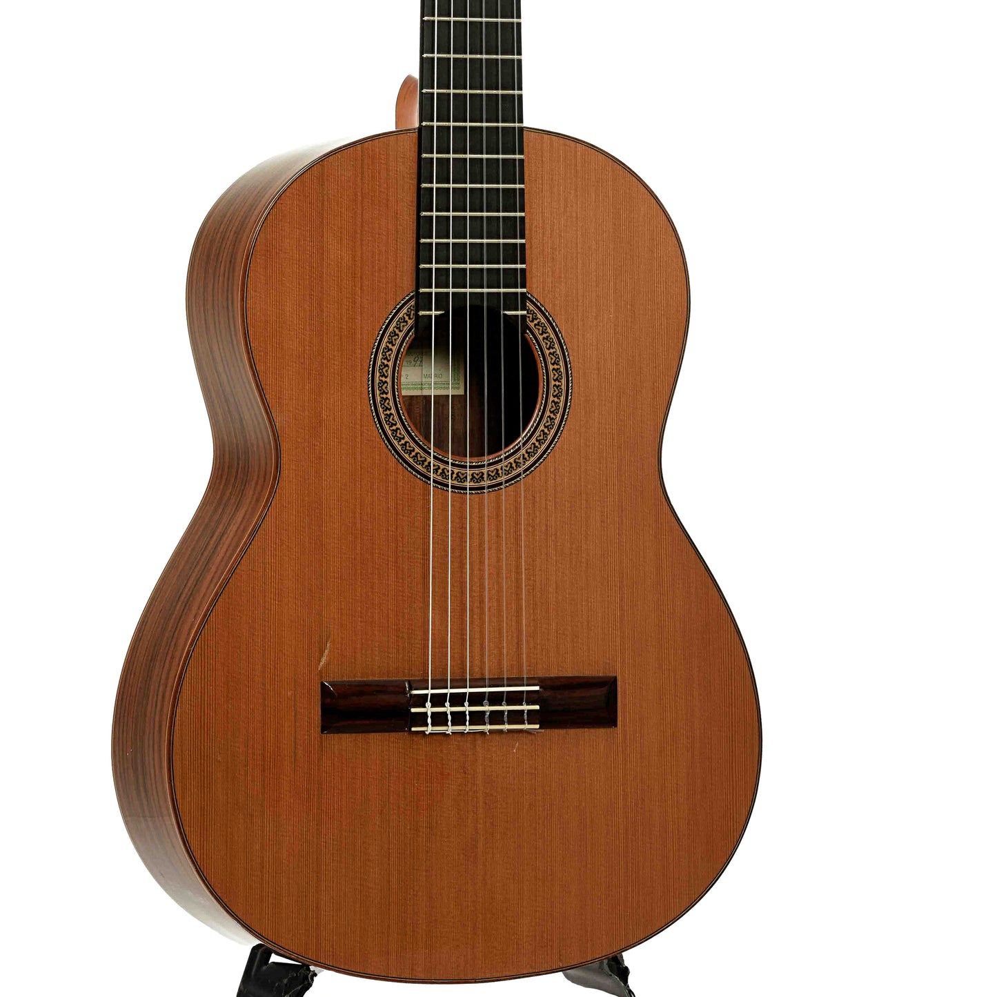 Font and side of Conde Hermanos Felipe V No. 2 Classical Guitar