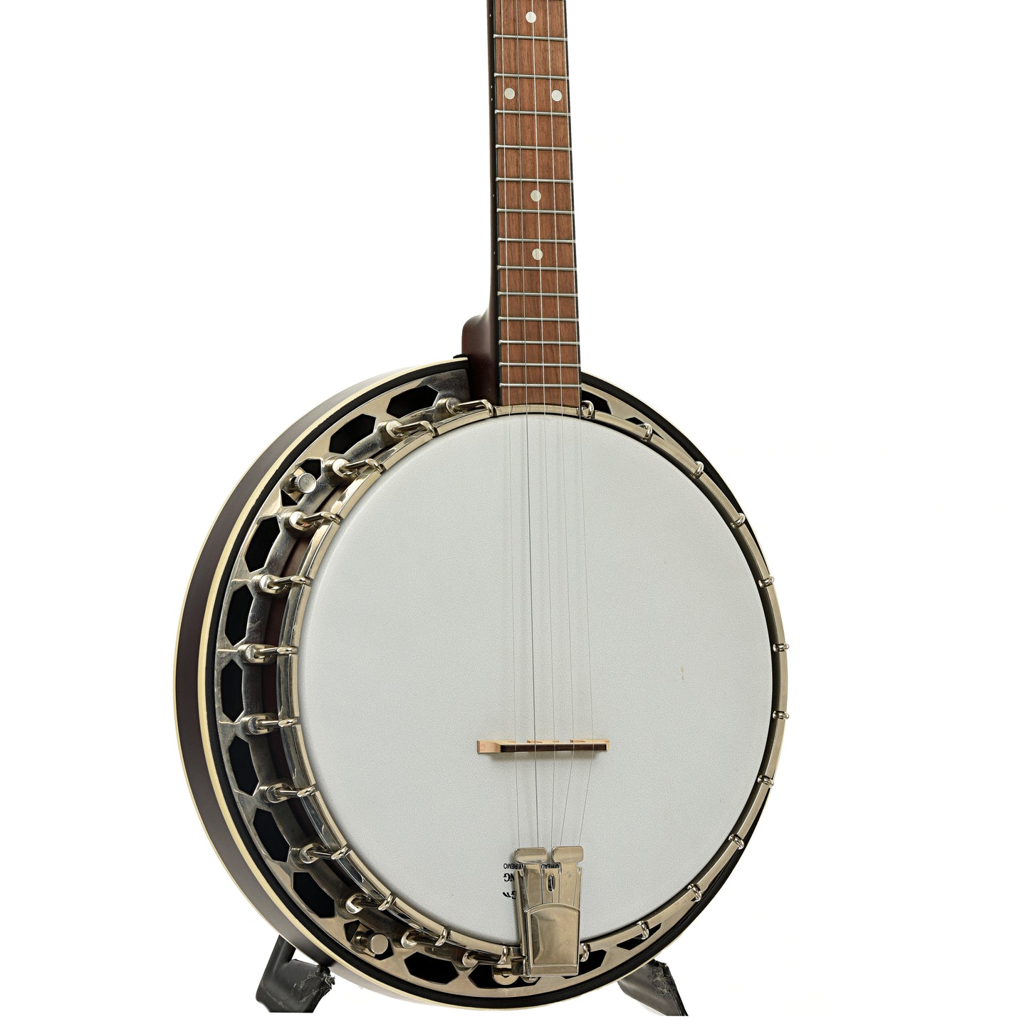 Front and side of Recording King RKH-05 Dirty 30s Resonator Banjo