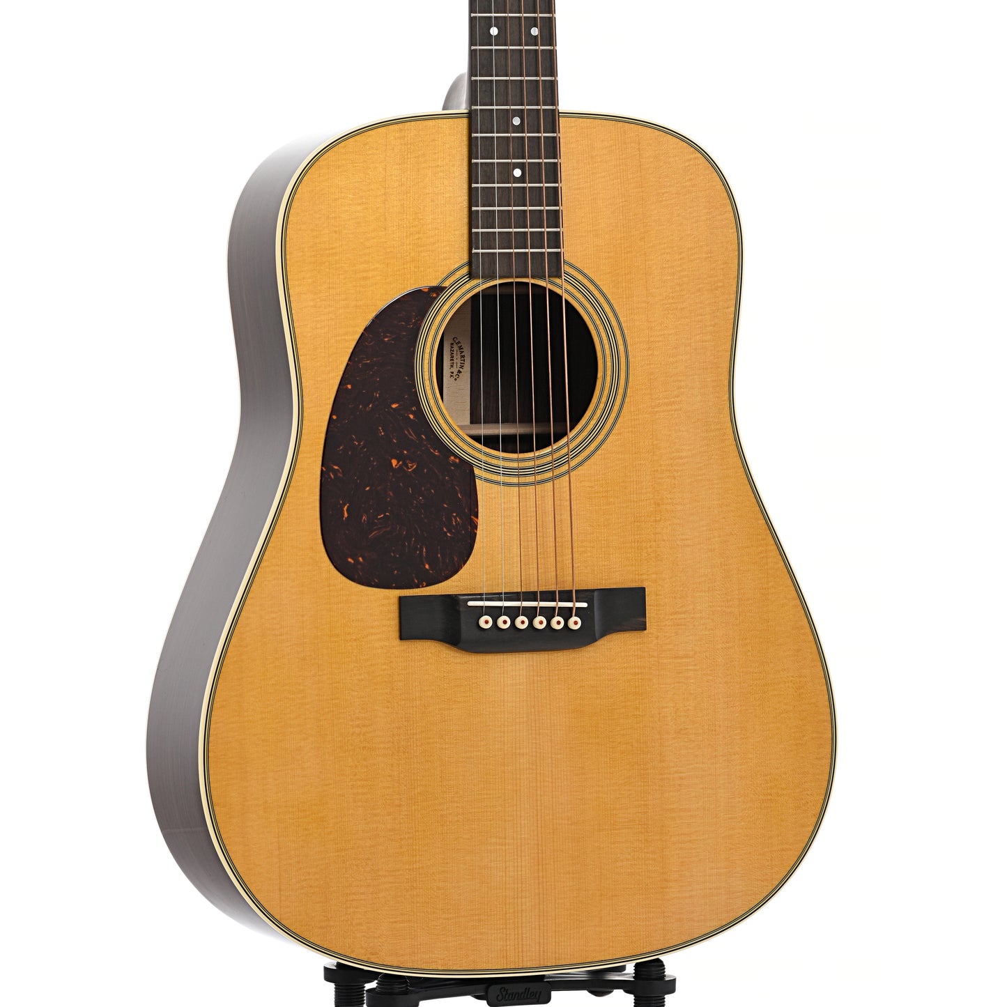Front and side of Martin D-28L Lefthanded Guitar