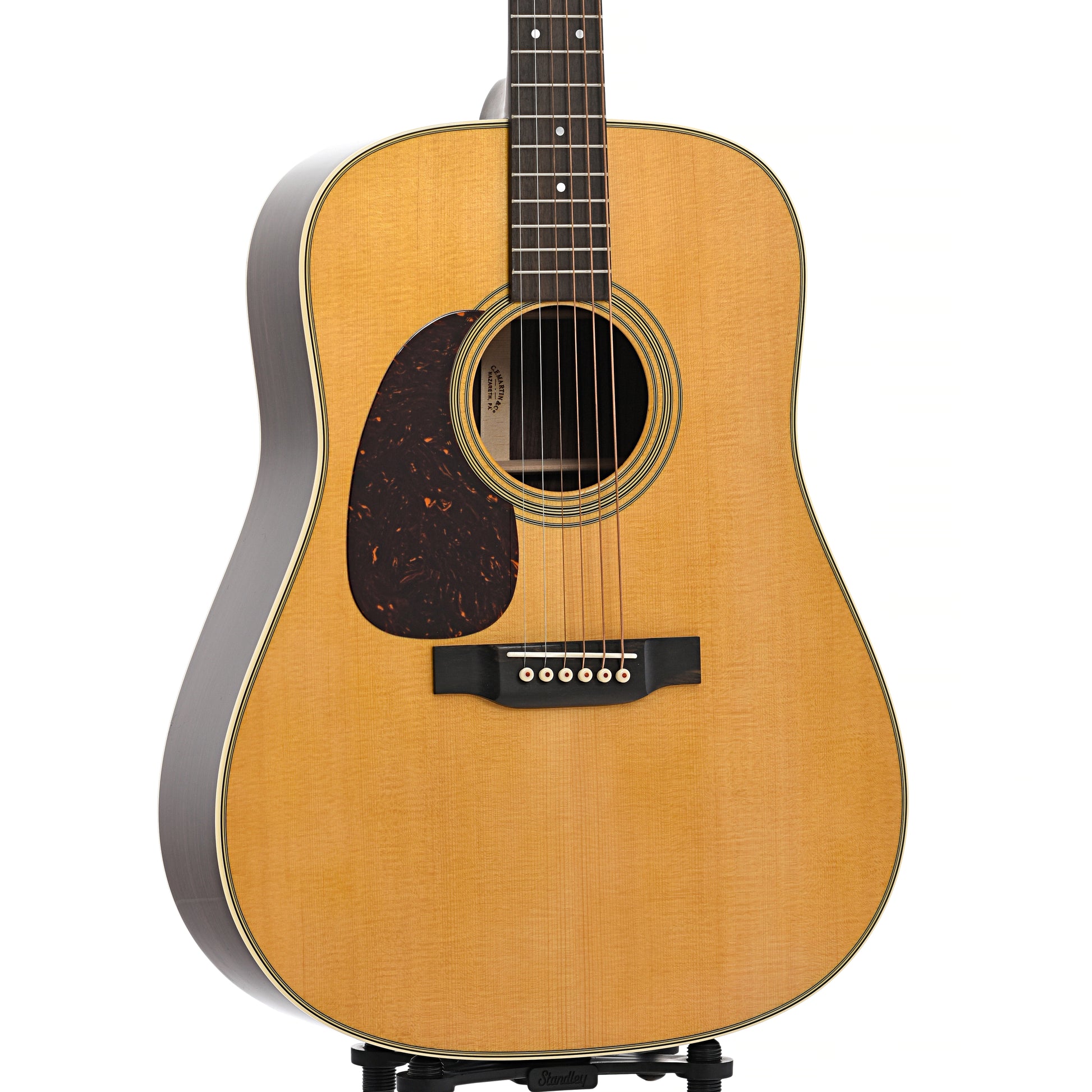 Front and side of Martin D-28L Lefthanded Guitar