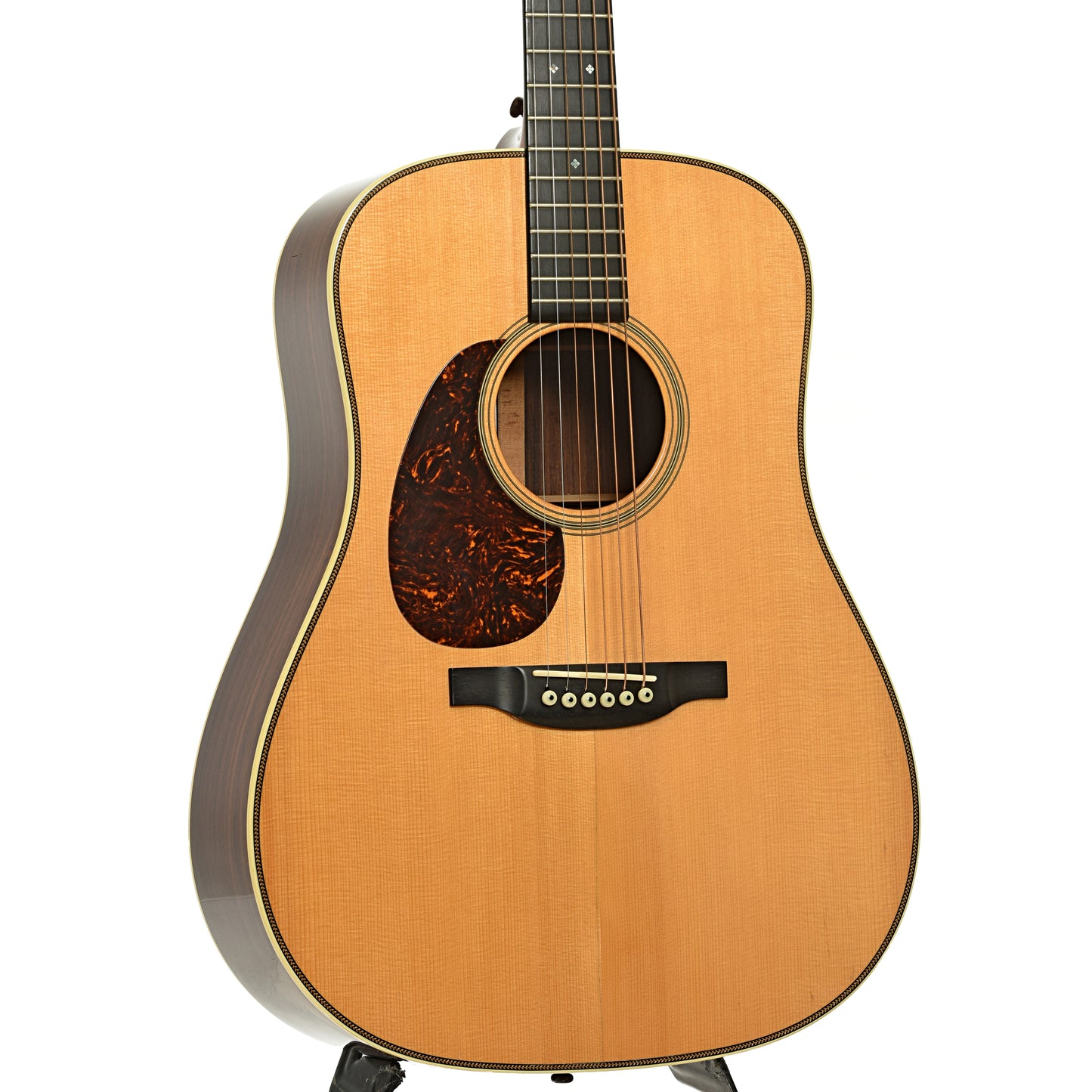 Front and side of Bourgeois Vintage D LH Acoustic Guitar  