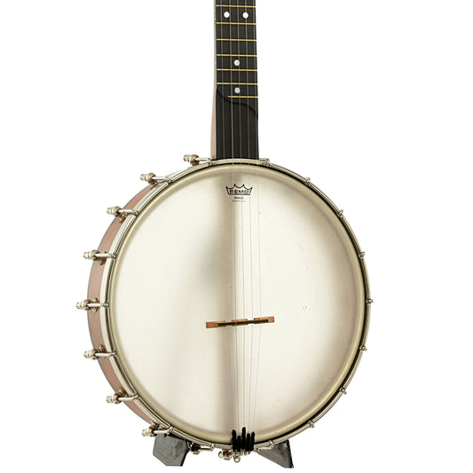 Front and side of Rickard Dobson 12" Custom Open Back Banjo