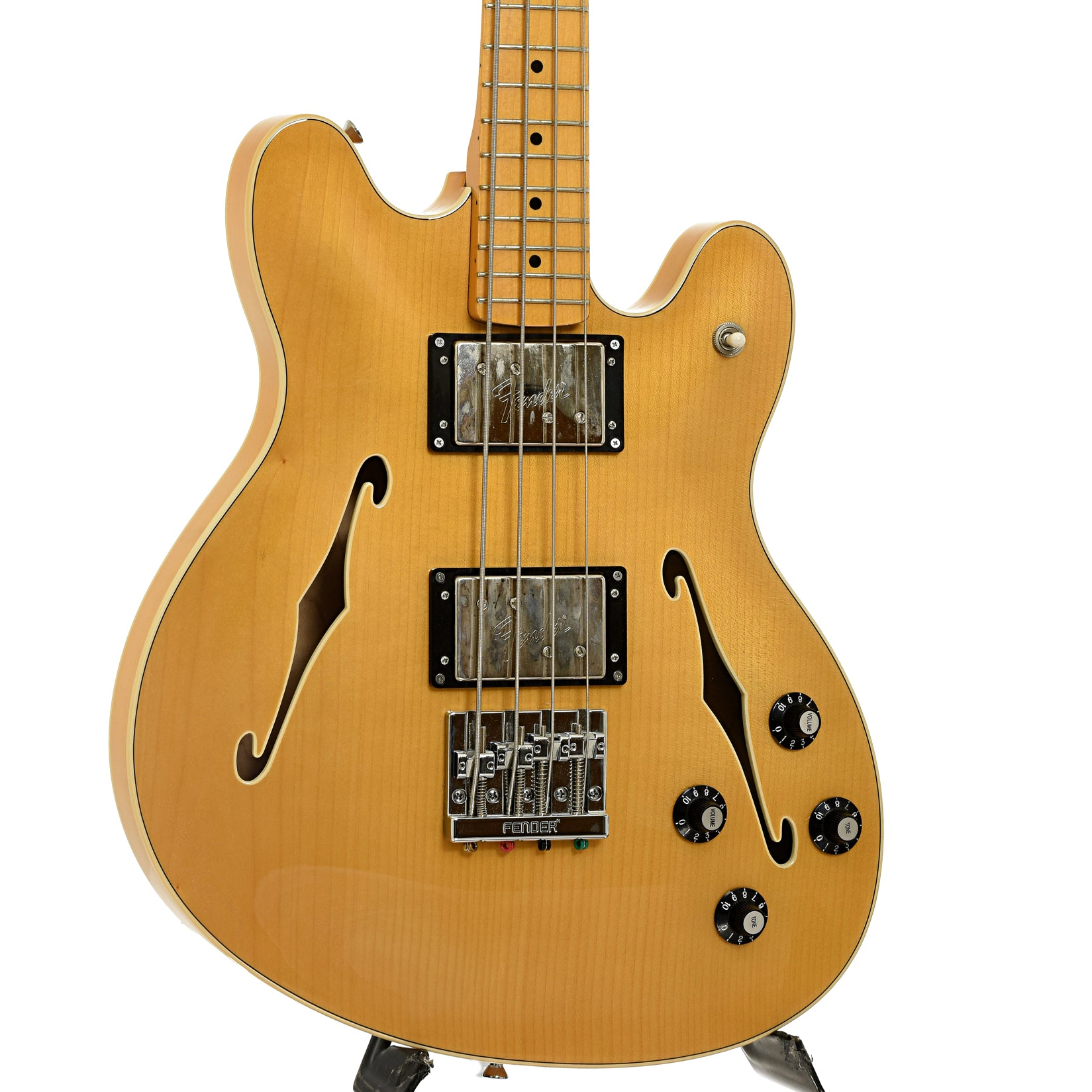 Front and side of Fender Starcaster Hollowbody Electric Bass 