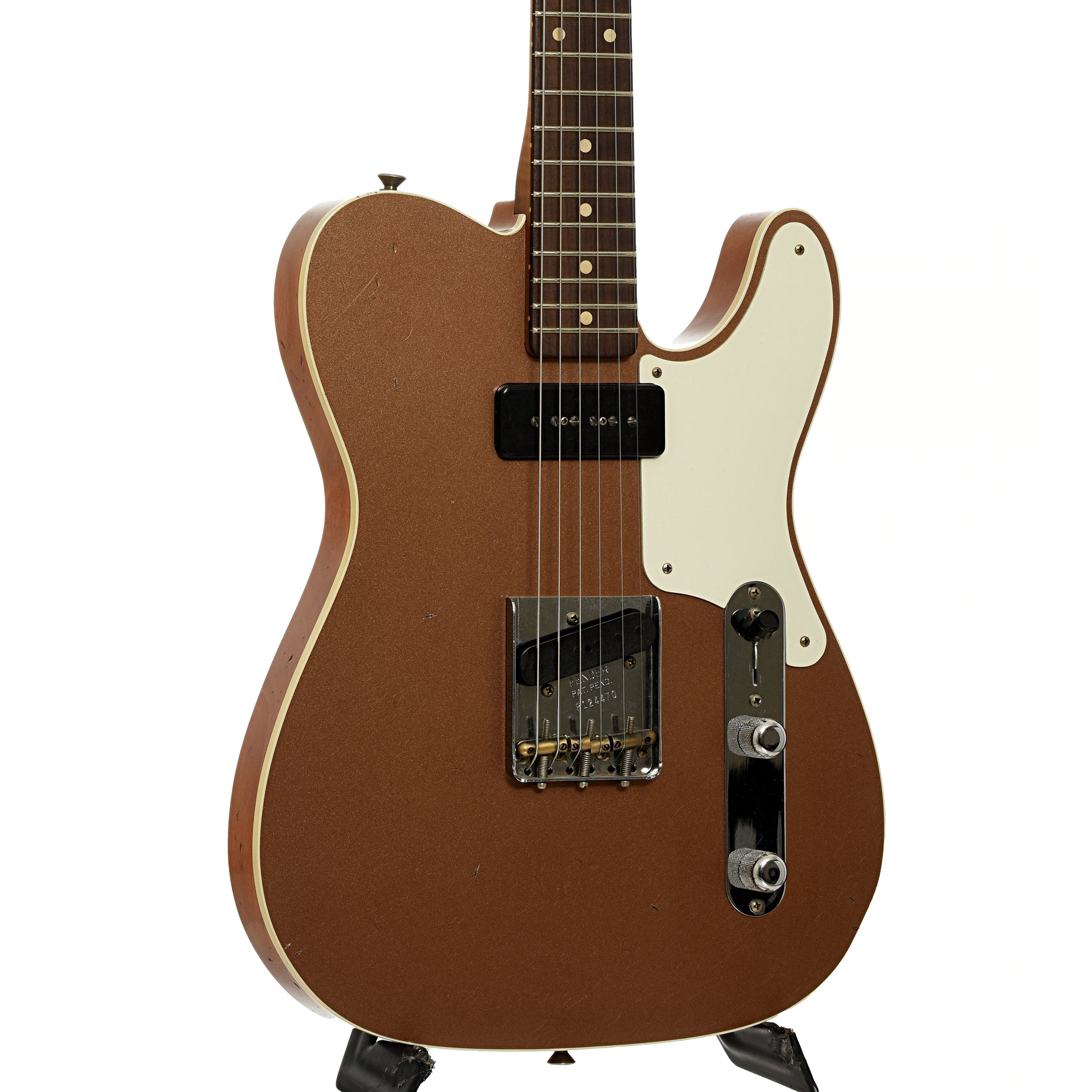 Front and side of Fender Custom Shop Maho Journeyman Relic Telecaster 