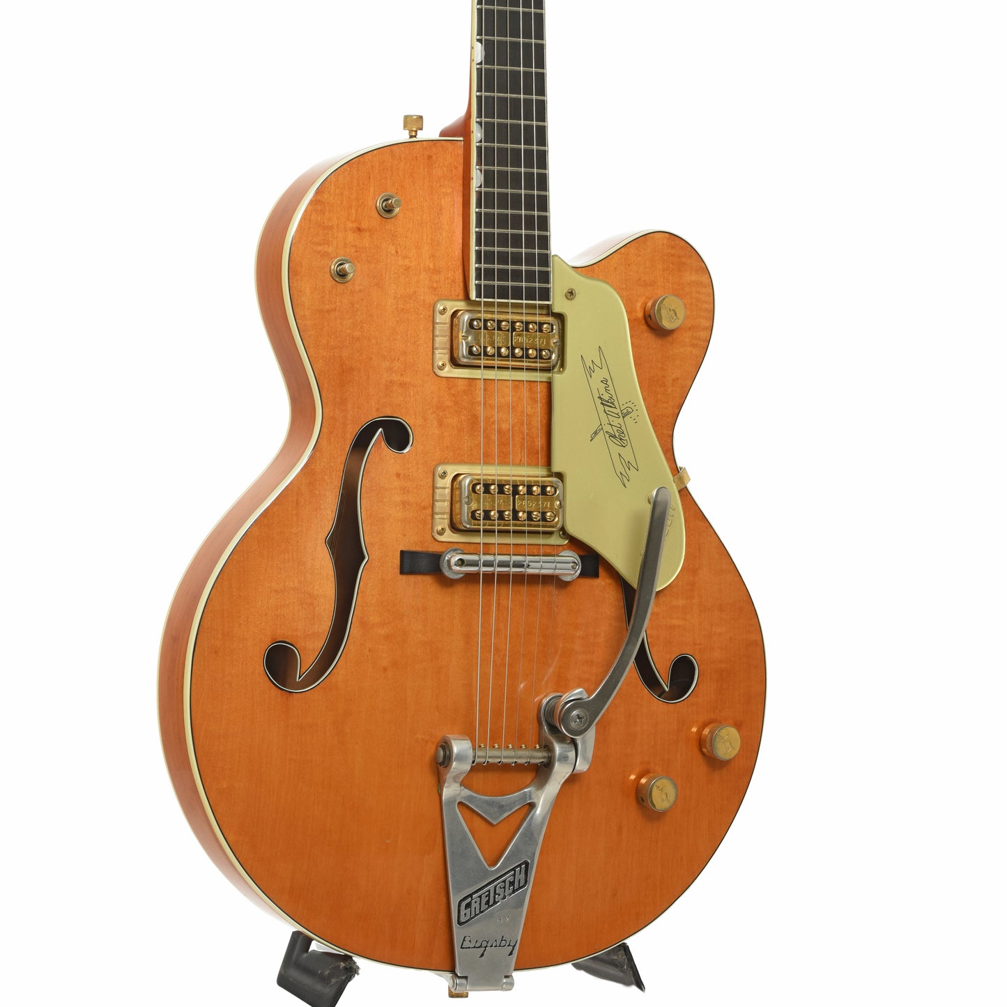 Front snd side of Gretsch 6120 Chet Atkins Hollowbody Elctric Guitar 