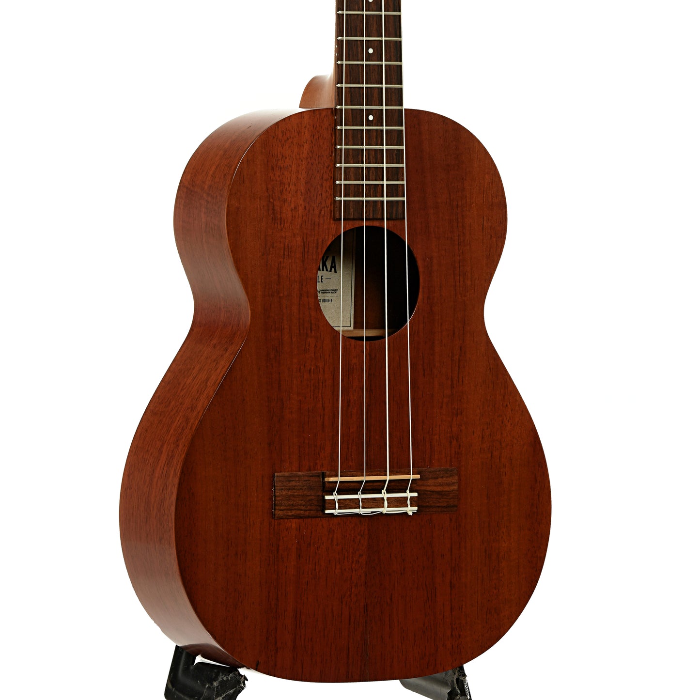 Front and side of Kamaka HF-4 Baritone Ukulele