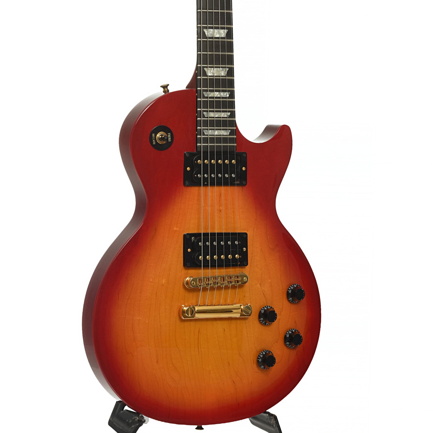 Frotn and side of Gibson Les Paul Studio Lite Electric Guitar 