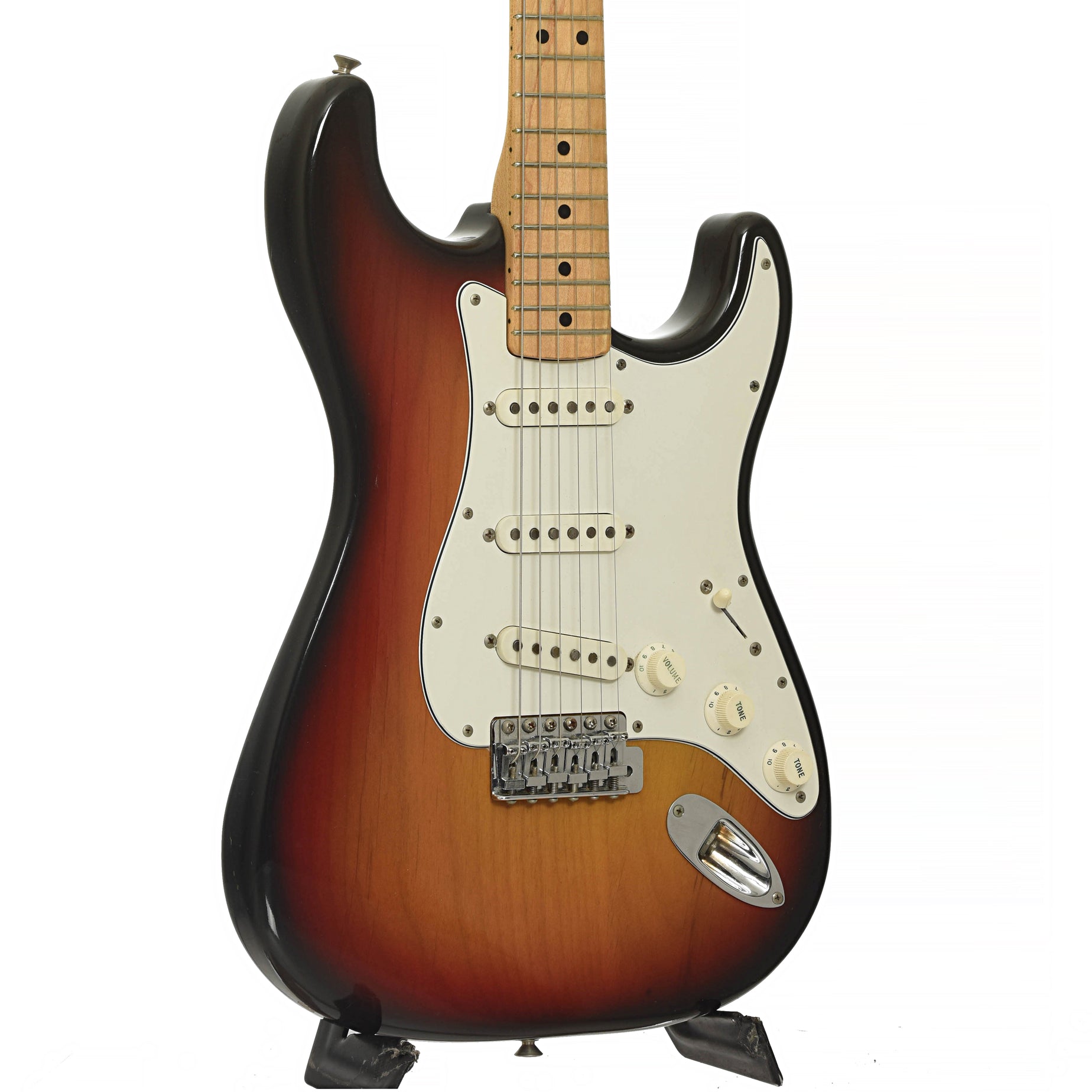 Front of Fender Stratocaster Electric Guitar