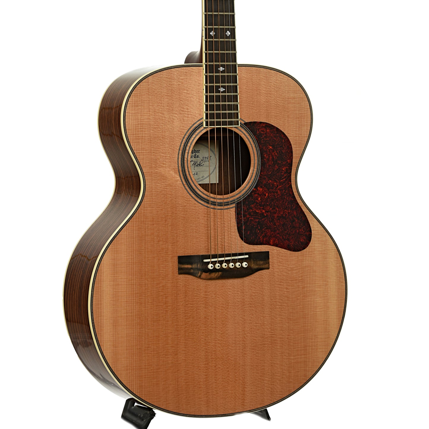 Front and side of Gallagher Guitar Co. Jumbo 70 Acoustic Guitar