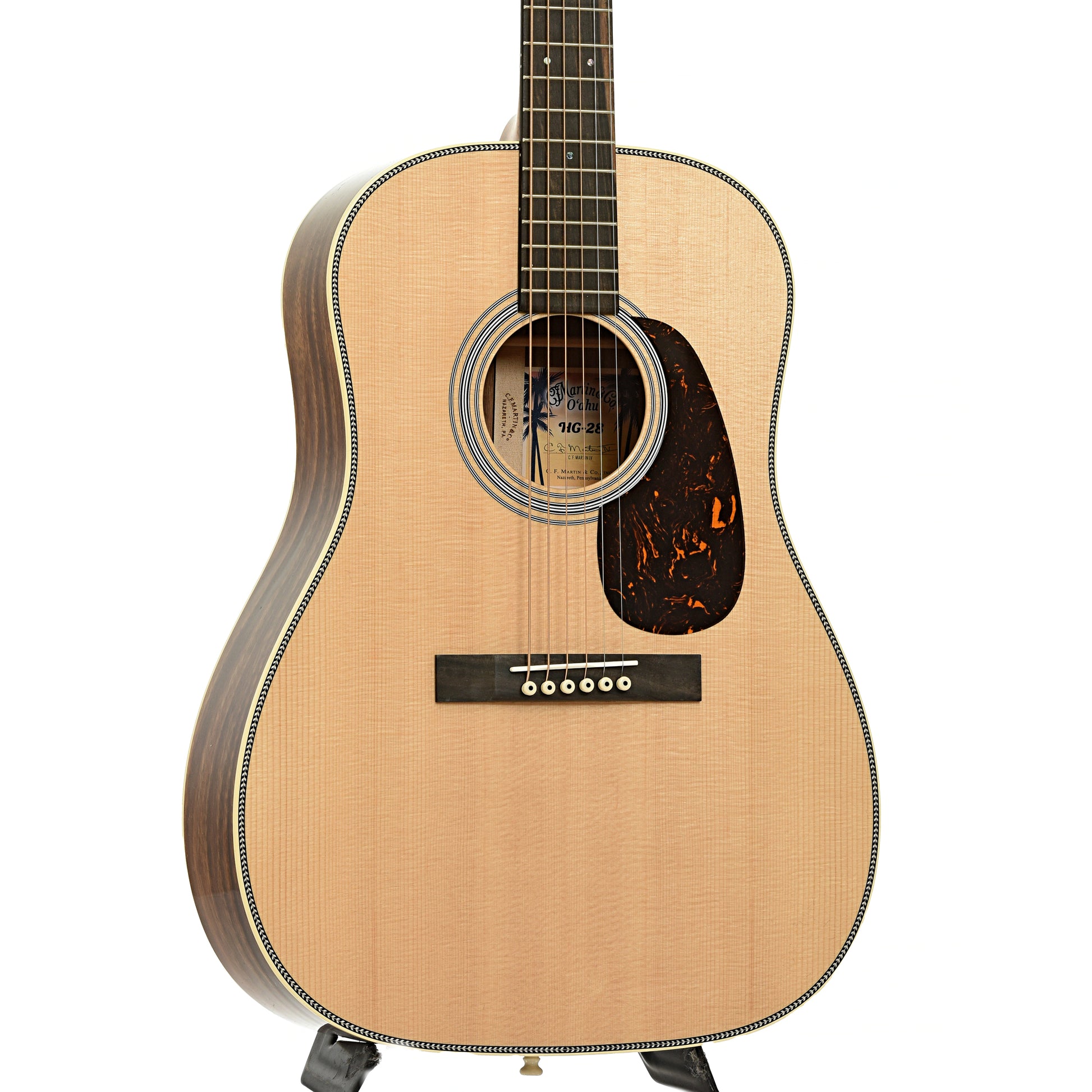 Front and side of Martin O'ahu HG-28