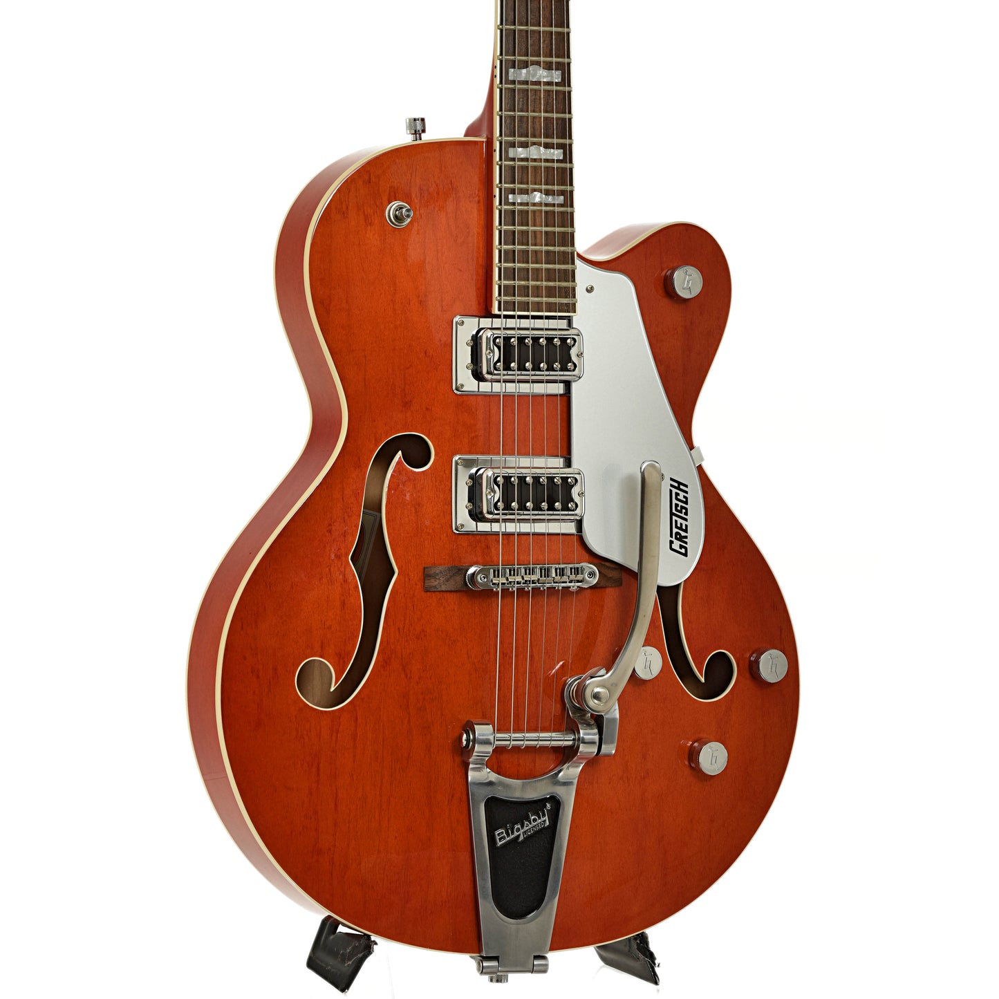 Front and side of Gretsch G5420T Hollowbody Electric Guitar 