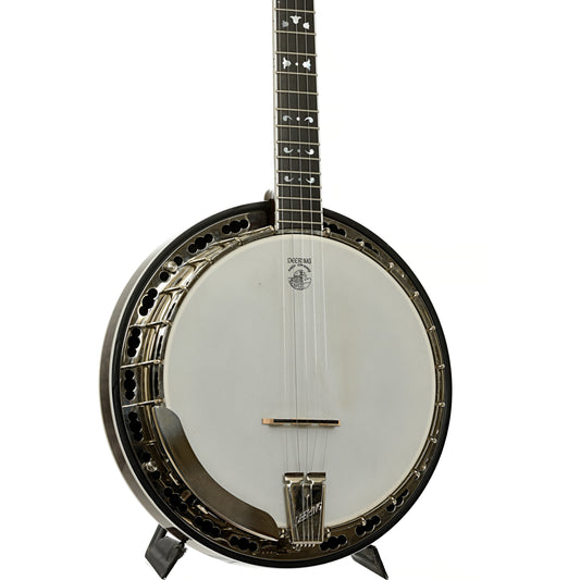 Front and side of Deering Maple Blossom Resonator Banjo