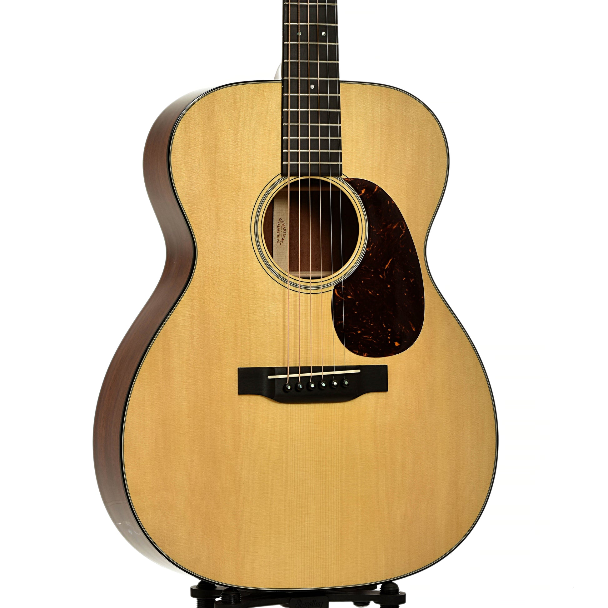 Front and side of Martin 000-18 Custom Shop Sinker Mahogany 