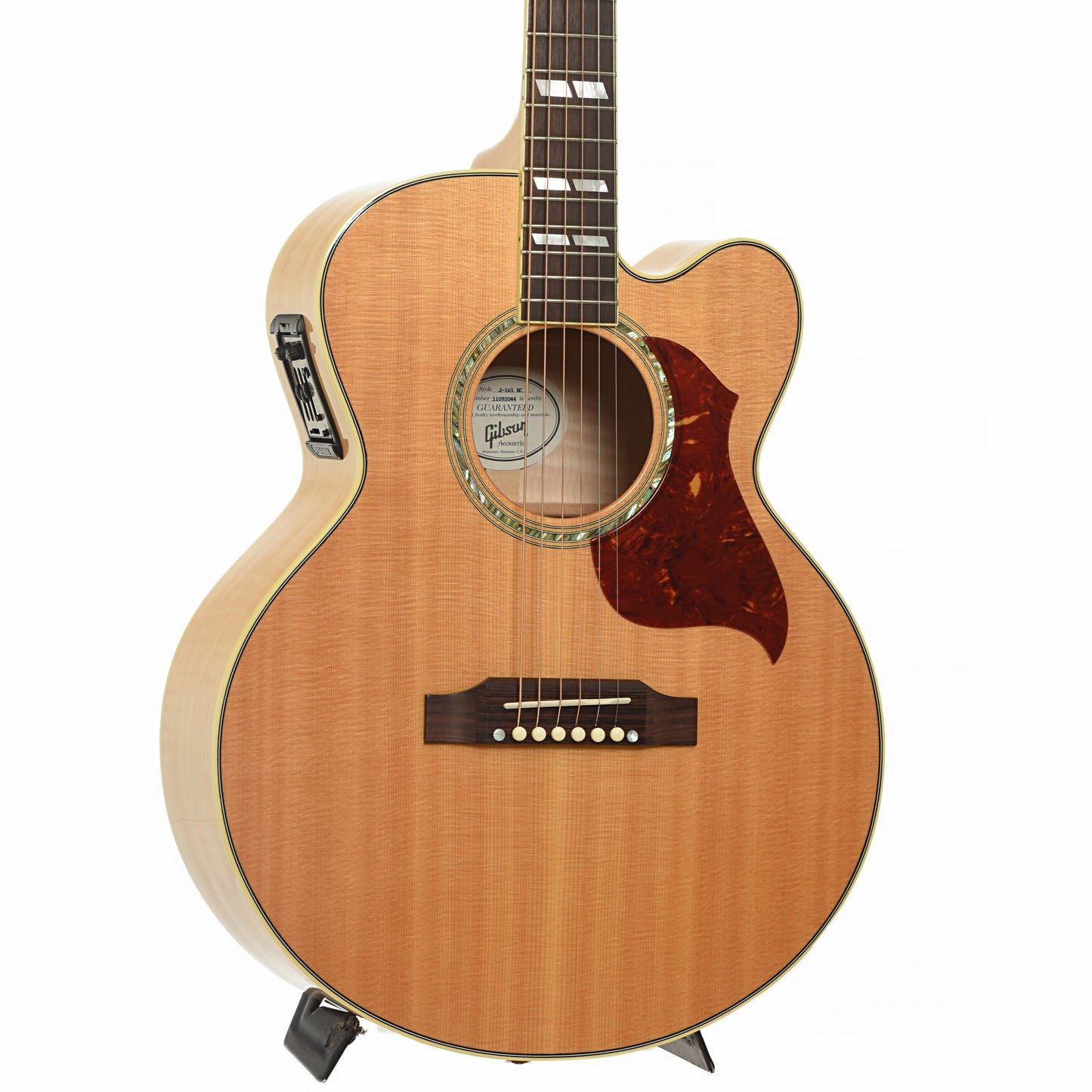 Front and side of Gibson J-165 EC Acoustic-Electric Guitar 