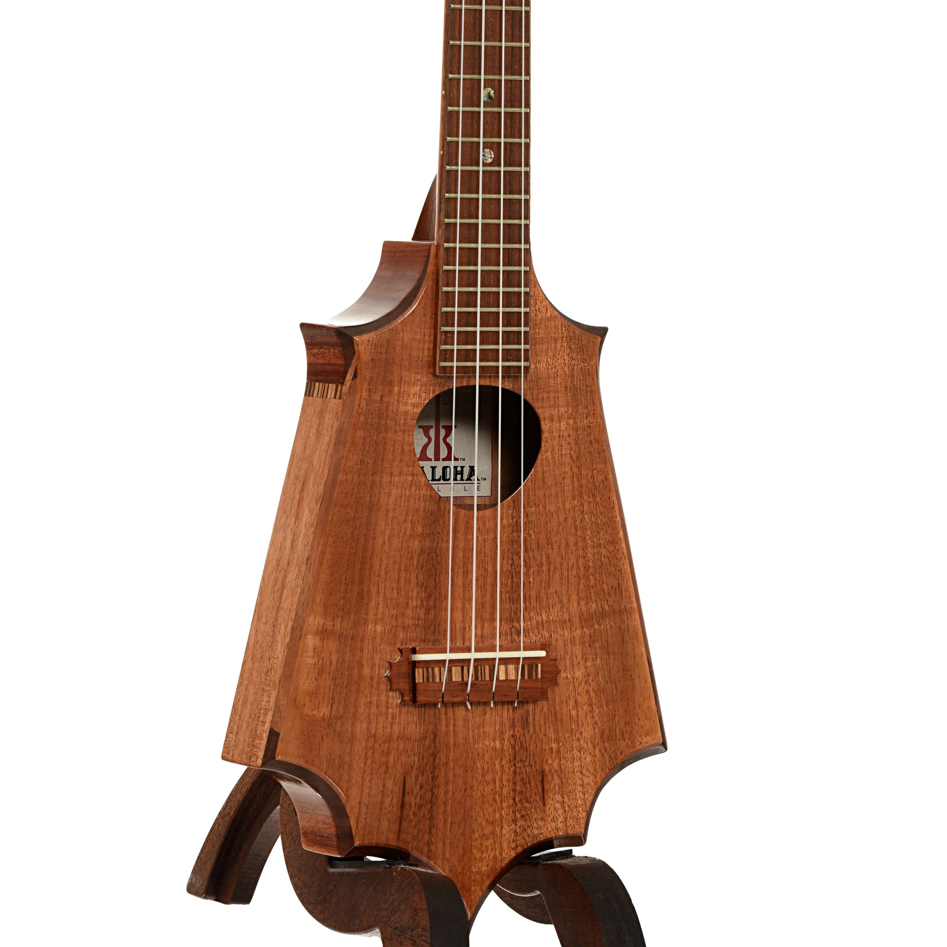 Front and side of KoAloha KTS-07 Sceptre Tenor Ukulele