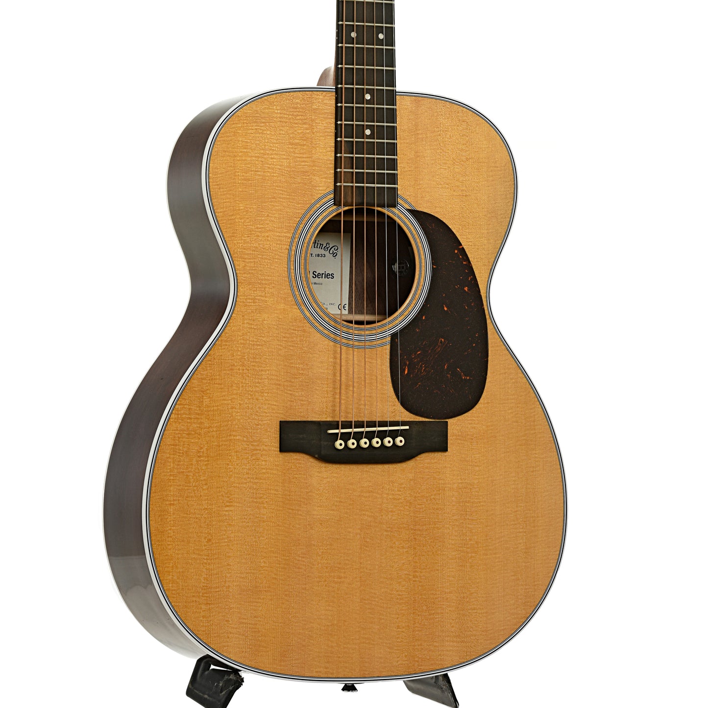 Front and side of Martin 000-13E Retro Walnut Guitar