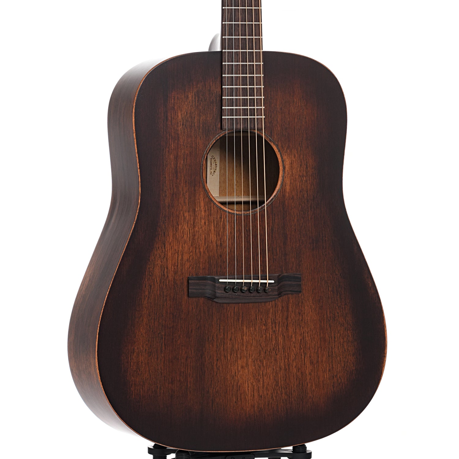 Front and side of Martin D-15M Streetmaster Lefthanded