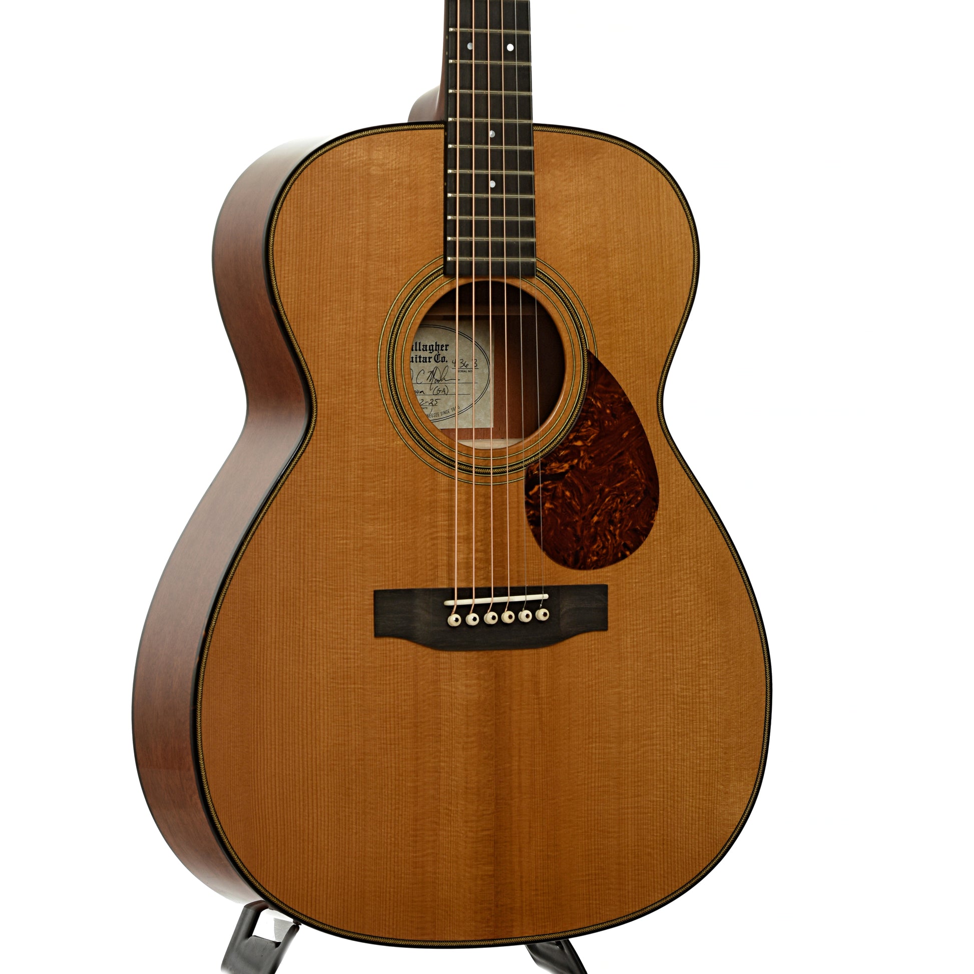 Front and side of Gallagher Bluegrass Bell GA Acoustic Guitar