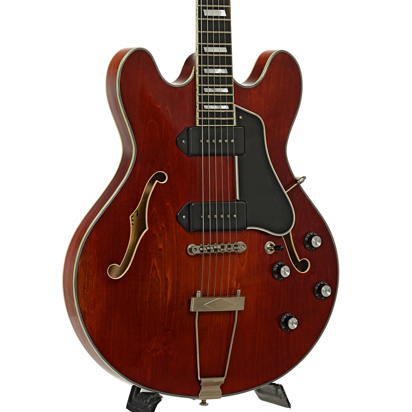 Front and side of Eastman T64/V-T Hollowbody Electric Guitar 