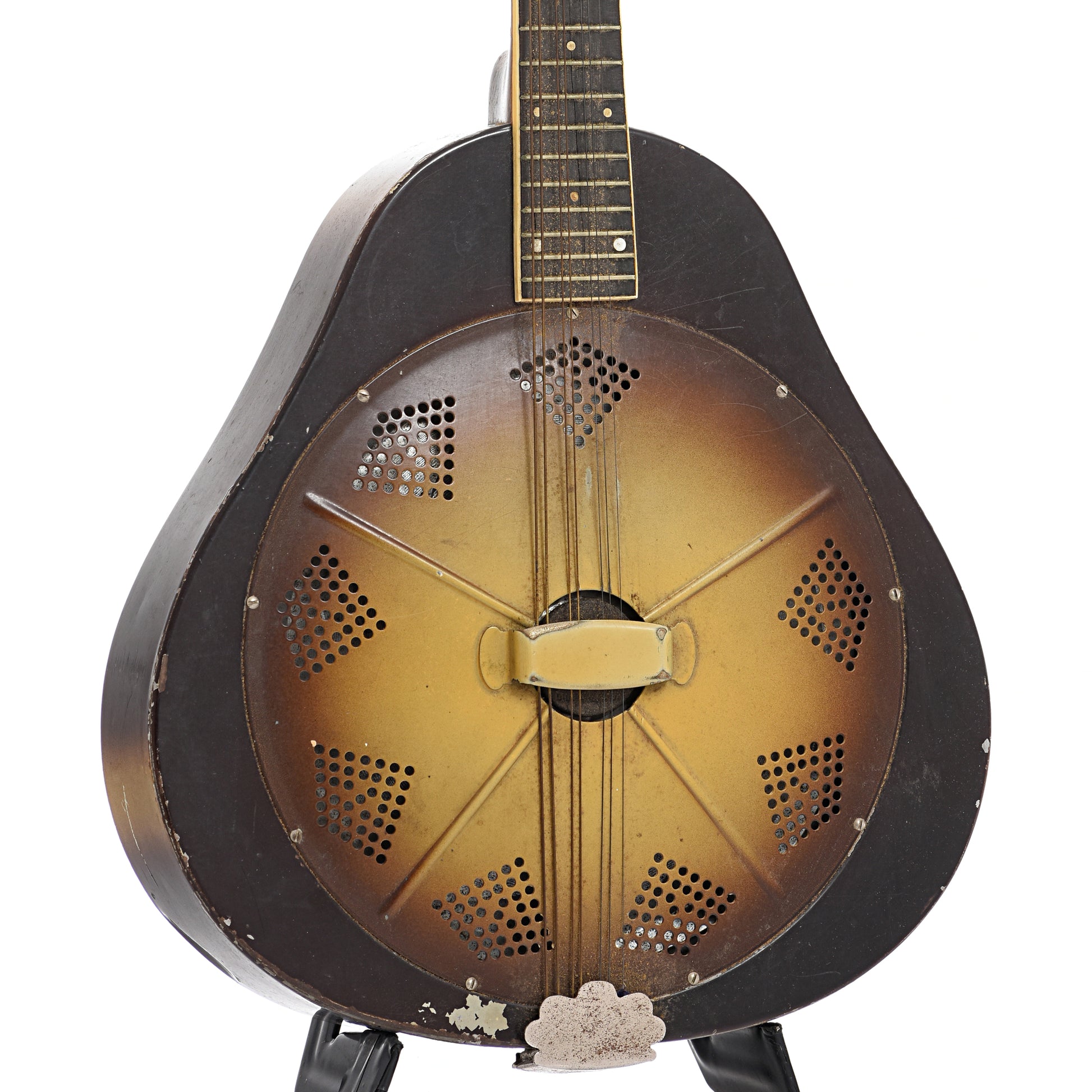 Front and side of National Triolian Resonator Mandolin (1930)