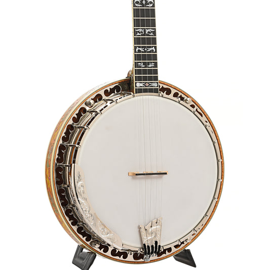 Front and side of Ome Odyssey Custom Resonator Banjo