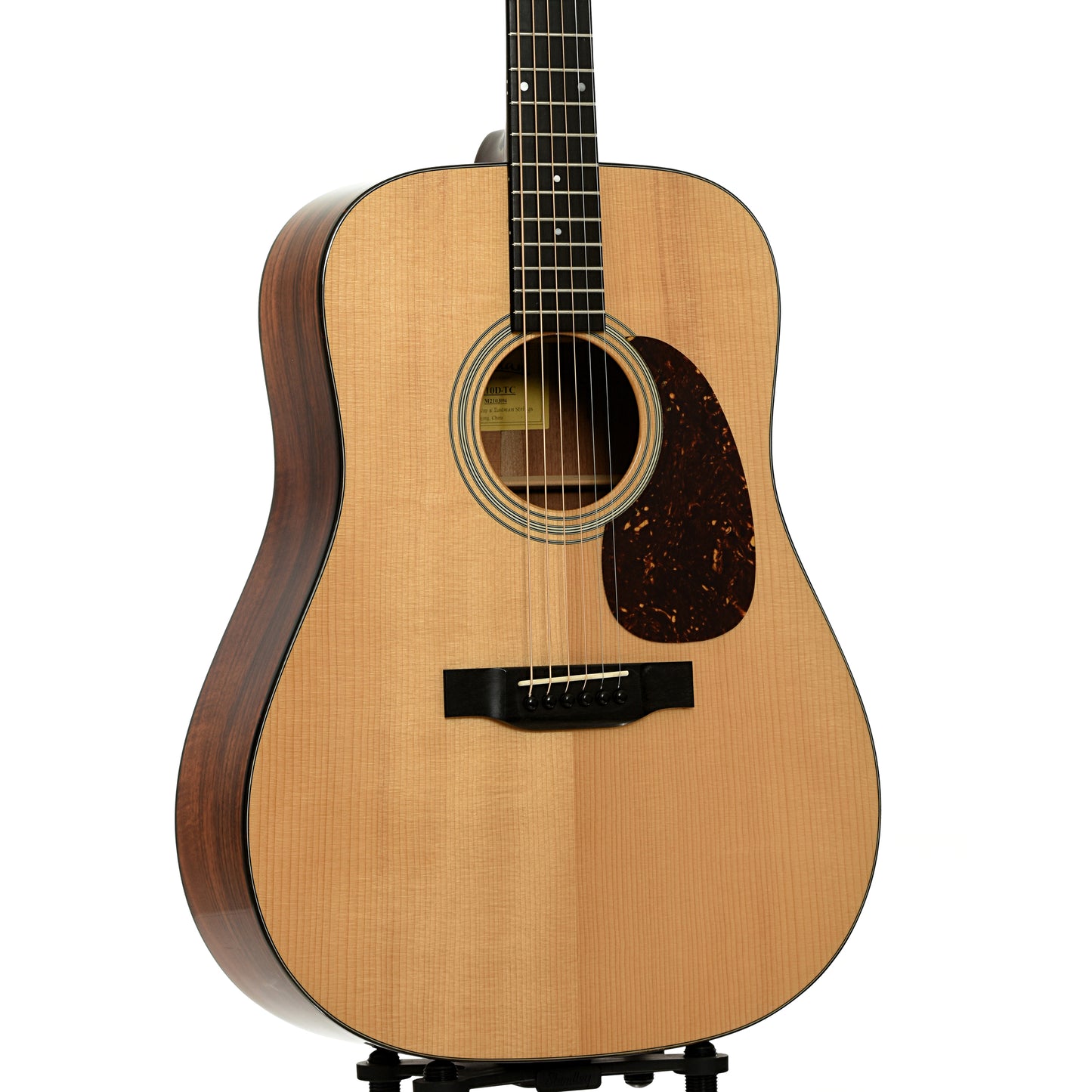 Front and side of Eastman E10D -TC Dreadnought Acoustic Guitar