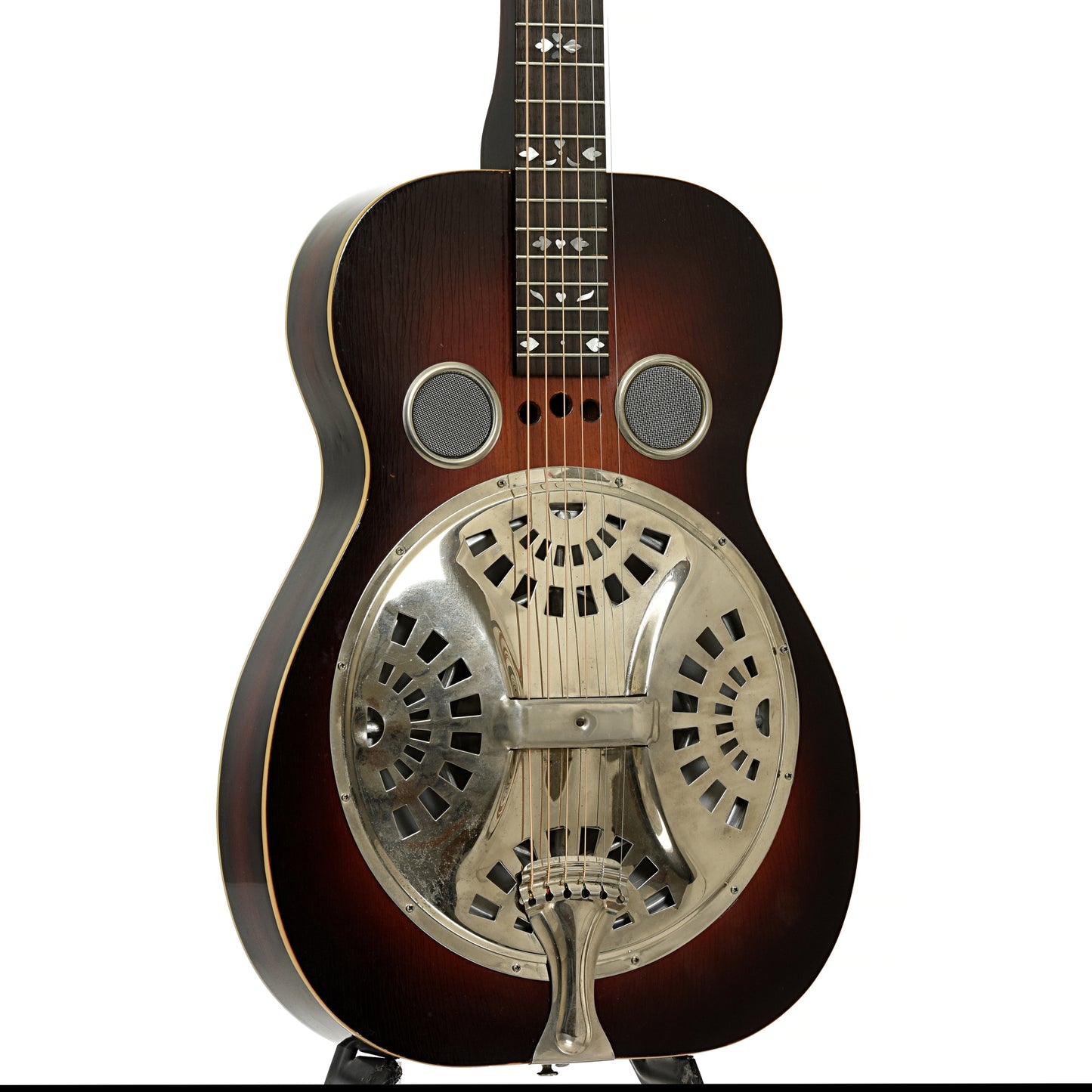 Front and side of Dobro 60DS Squareneck Resonator Guitar (1970)