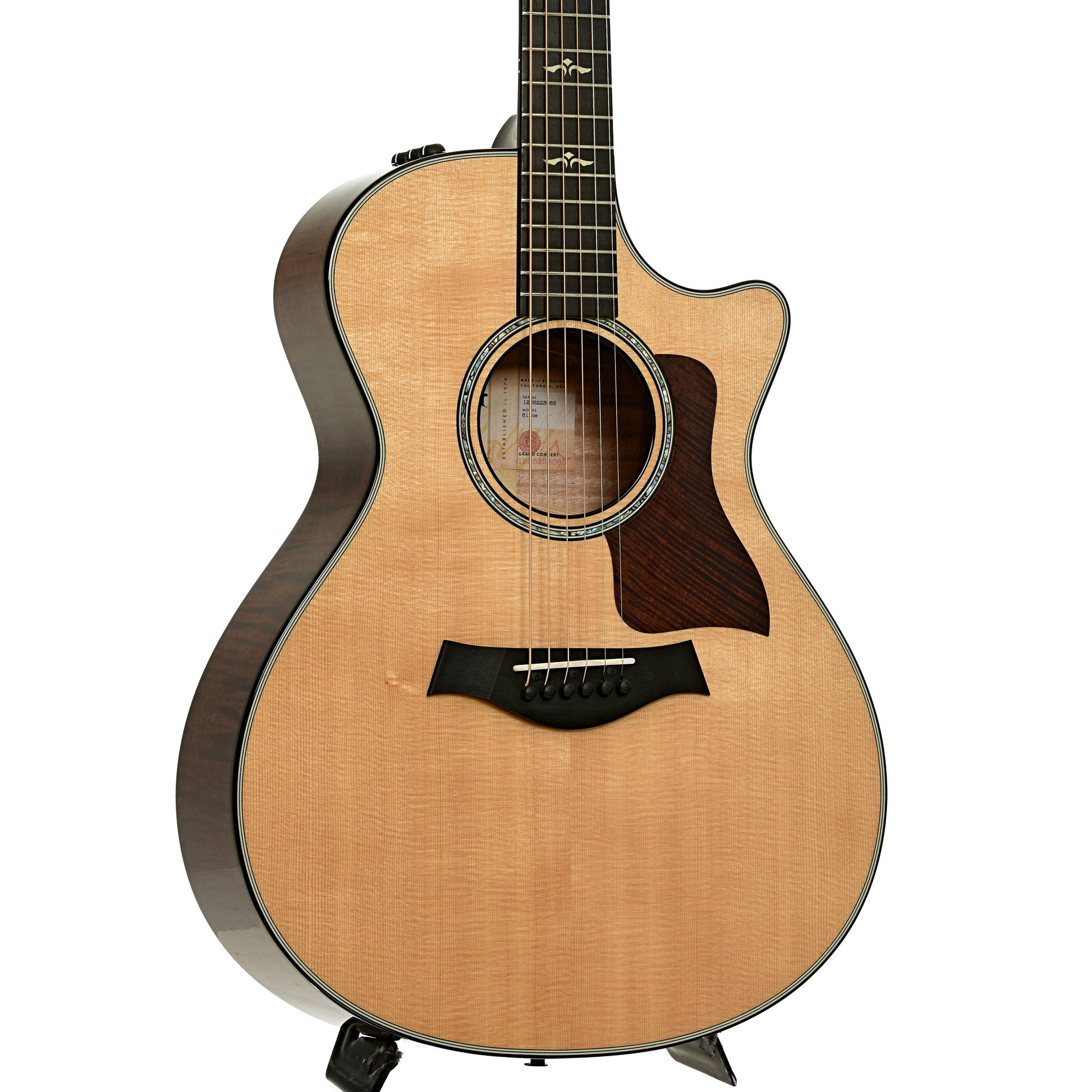 Front of Taylor 612ce Acoustic-Electric Guitar