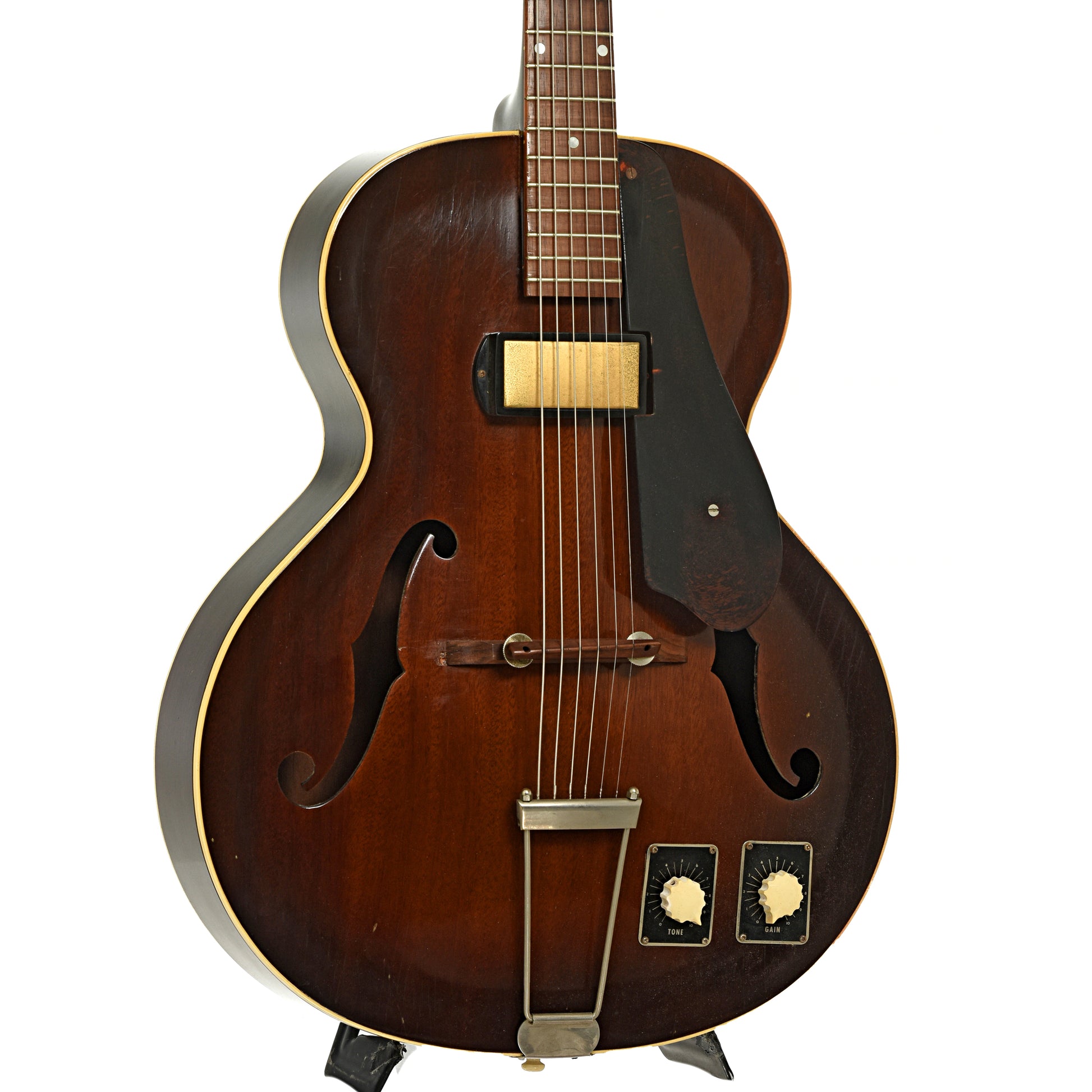 Front and side of Epiphone Century Hollow Body Electric Guitar