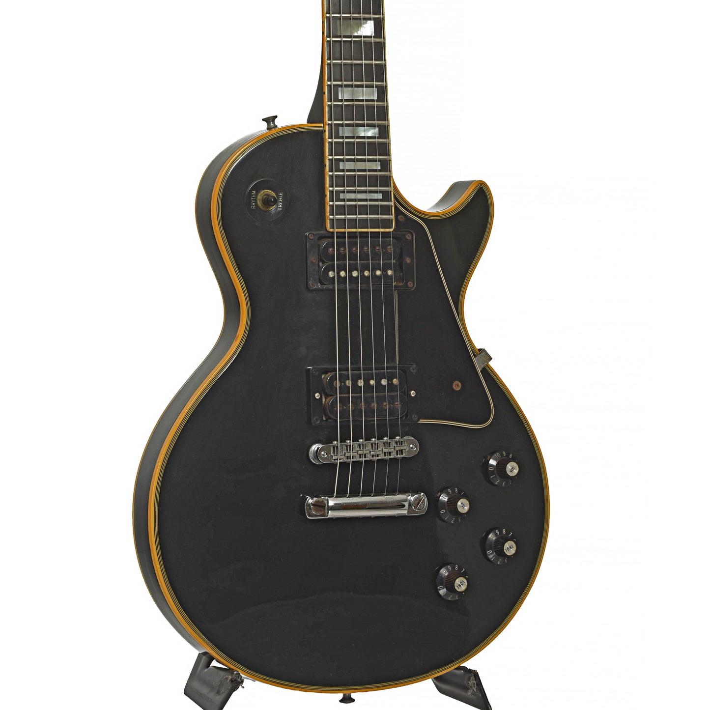 Front and side of Gibson Les Paul Custom Electric Guitar