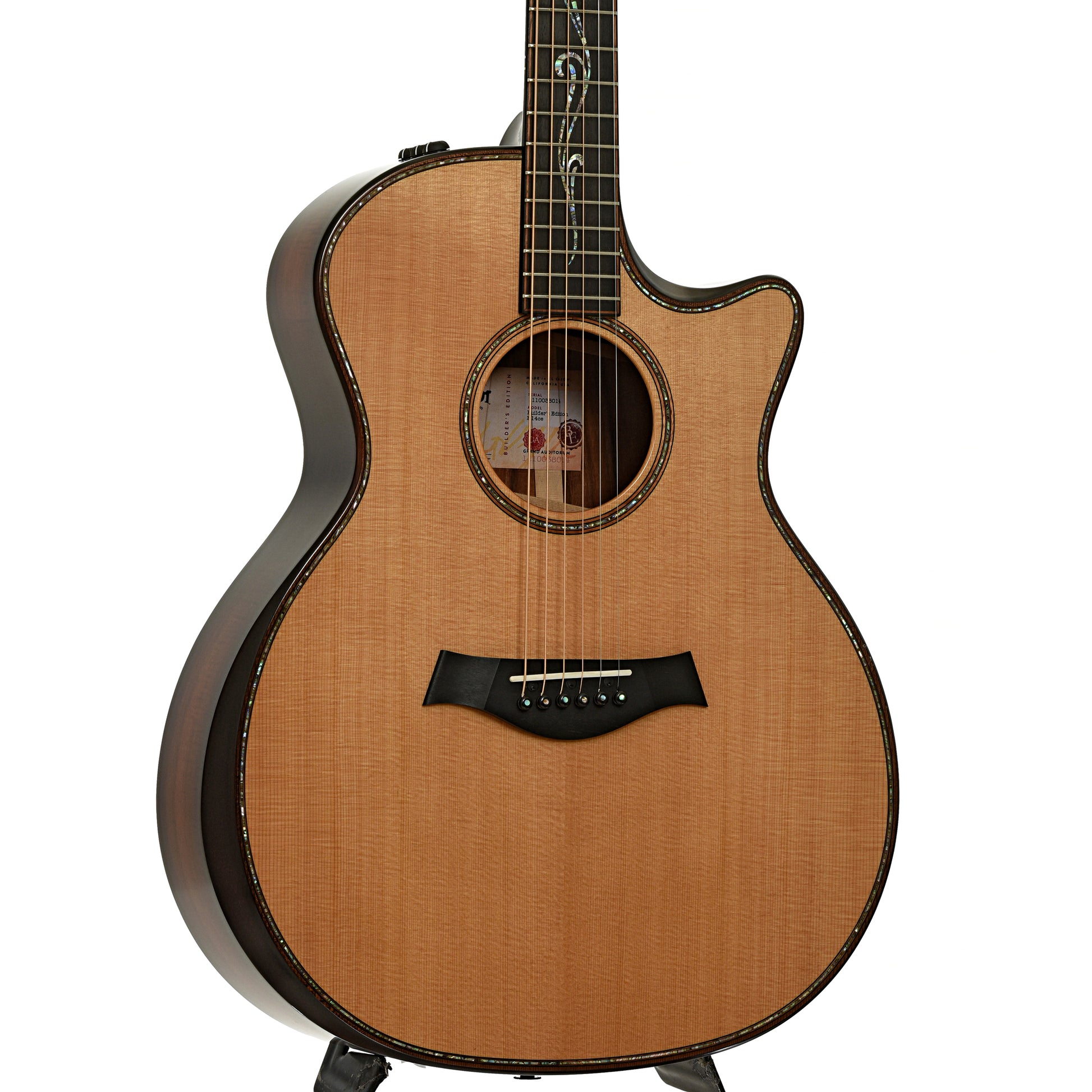 Front and side of Taylor Builder's Edition K14ce Acoustic-Electric Guitar