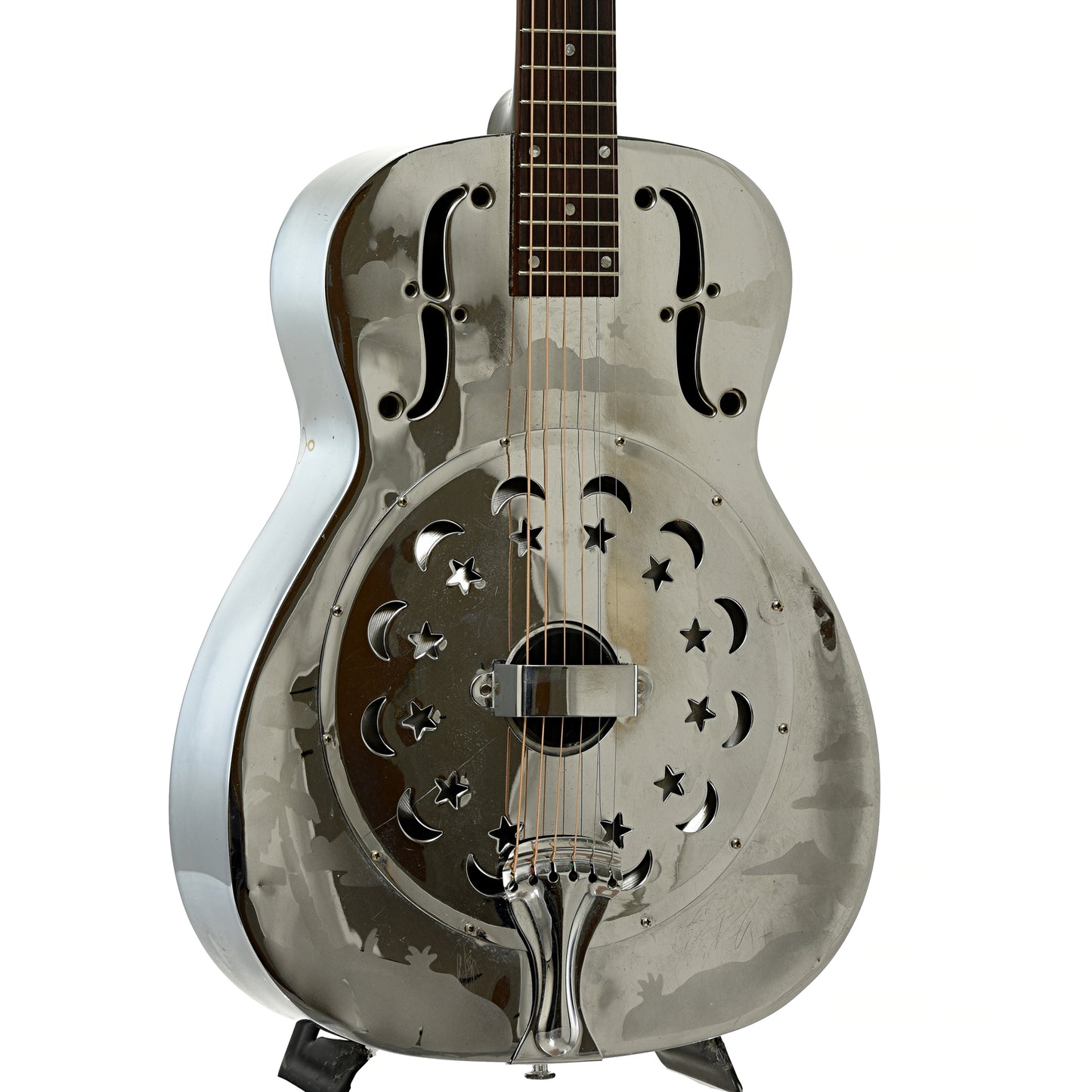 Front and side of Dobro Model 90 Duolian Resonator Guitar 