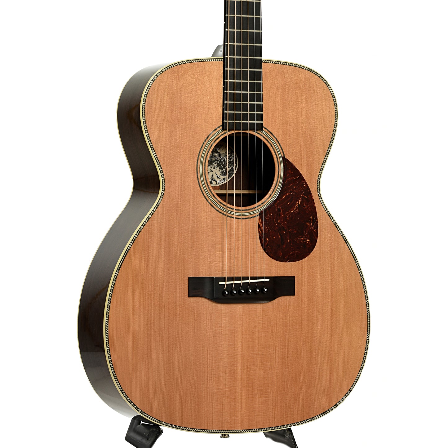 Front and side of Collings OM2H Acoustic Guitar 