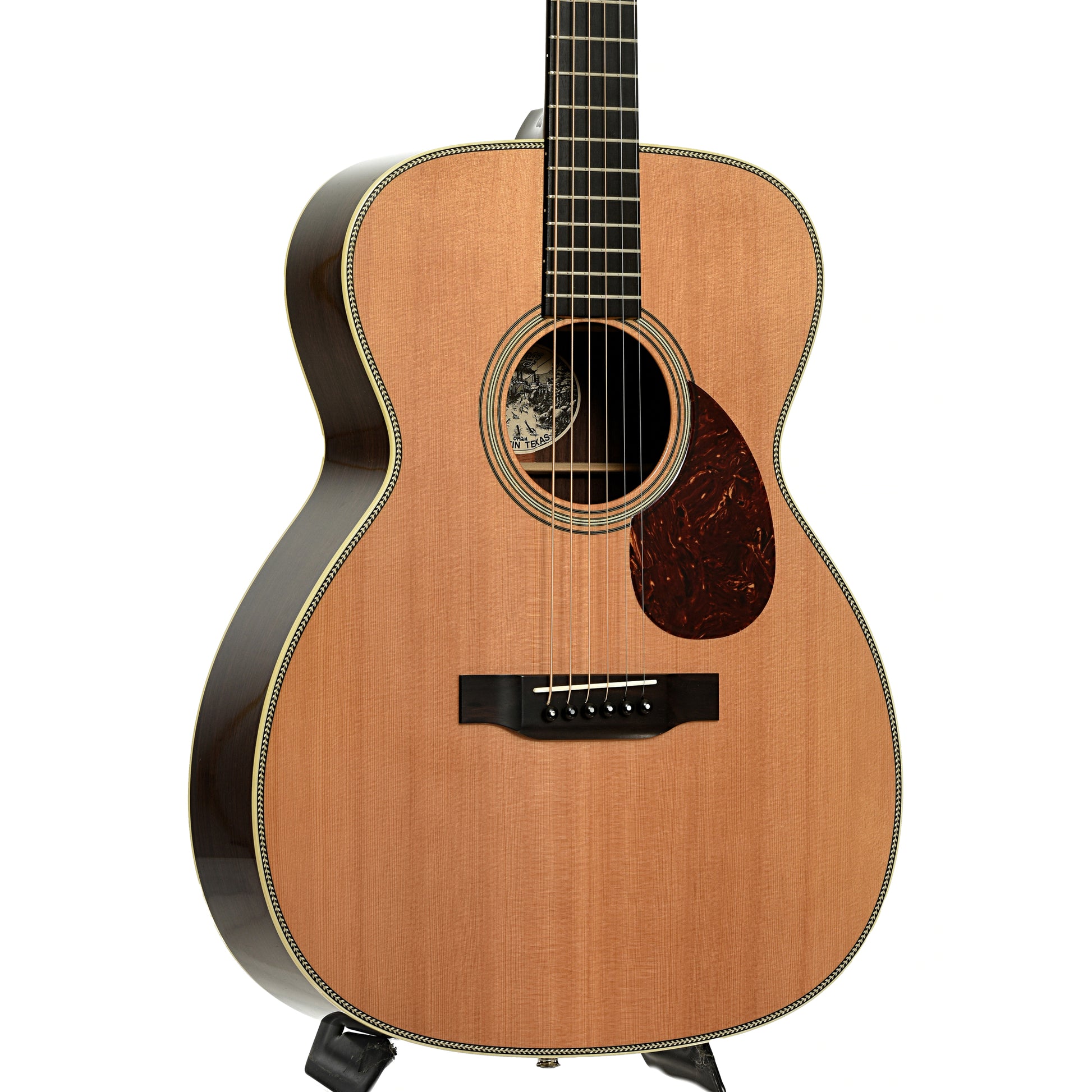 Front and side of Collings OM2H Acoustic Guitar 