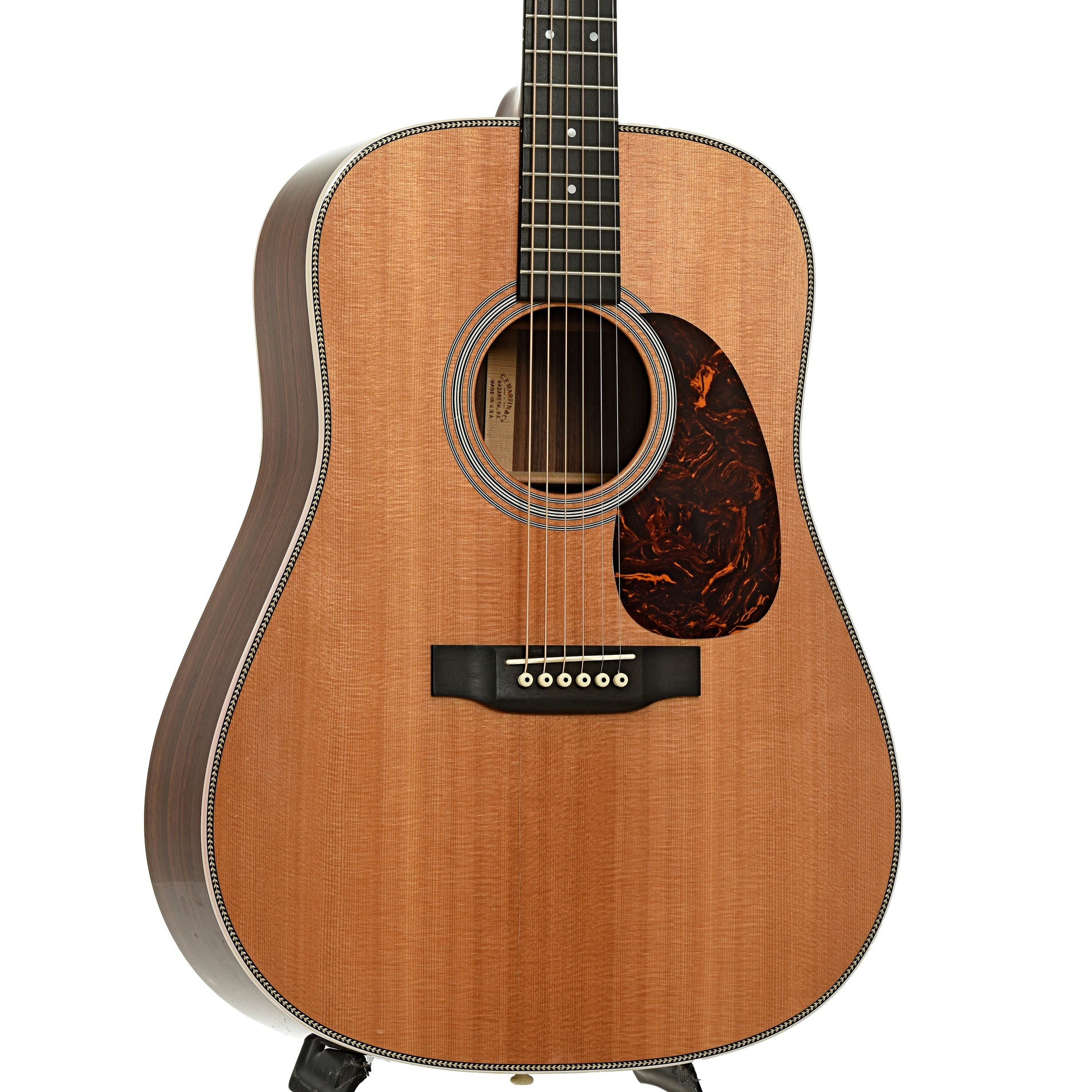 Front and side of Martin HD-28 Acoustic Guitar