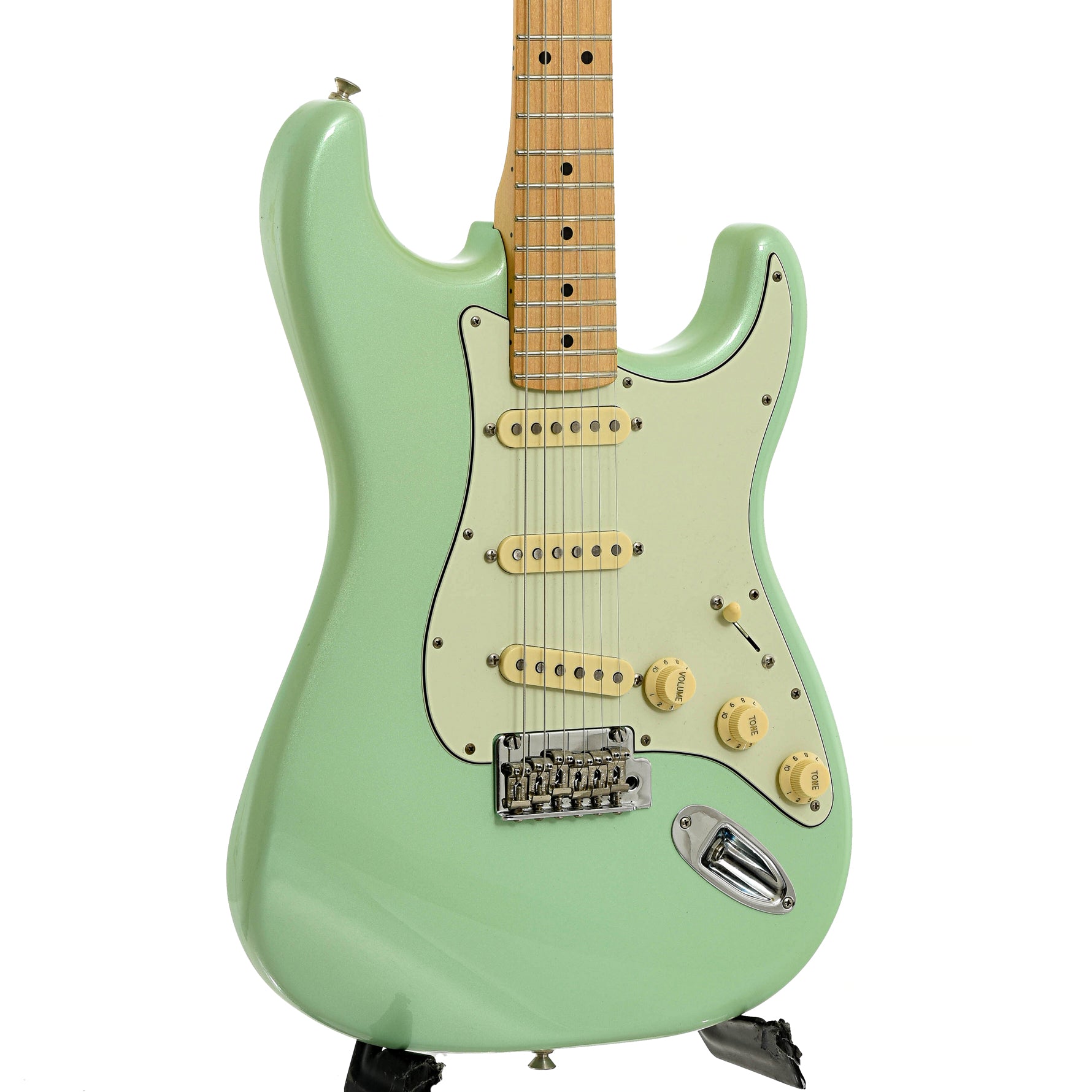 Front and side of Fender Player Stratocaster Limited Edition Electric Guitar