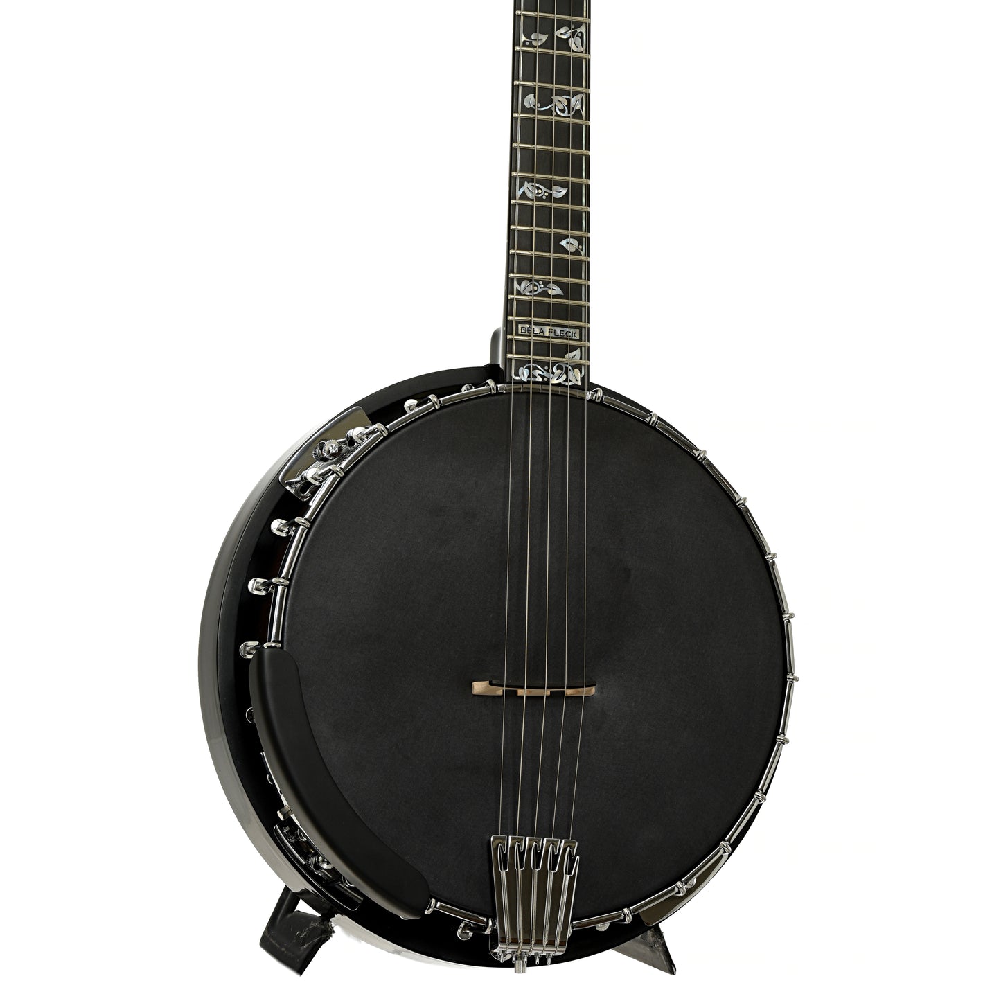 Front and side of Gold Tone Mastertone New 2025 Specs ML-1 "Missing Link" Baritone Banjo