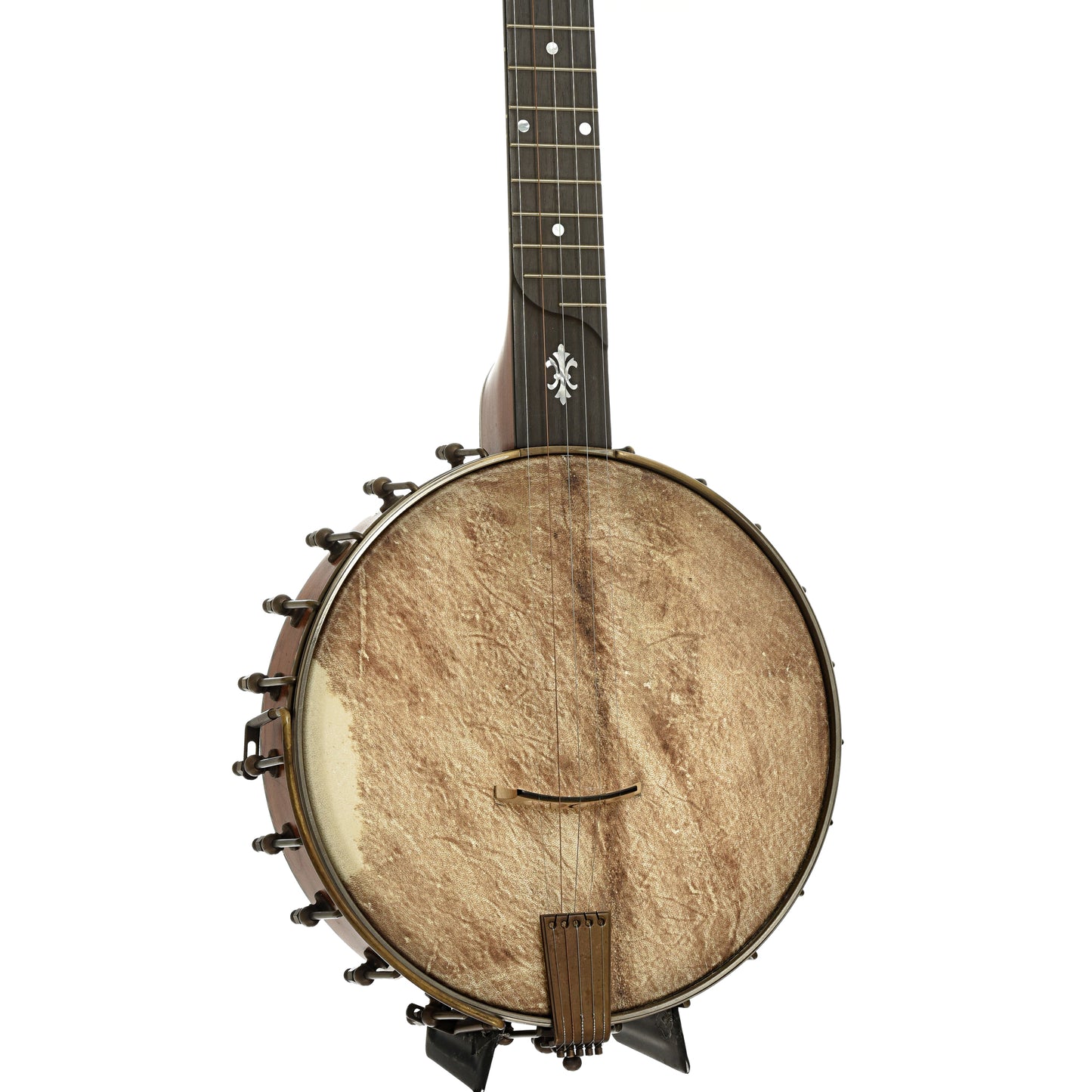 Front and side of Arcand Black Cherry Open Back Banjo
