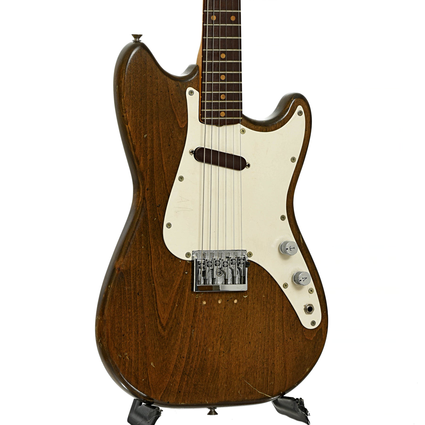 Front and side of Fender Musicmaster Electric Guitar 