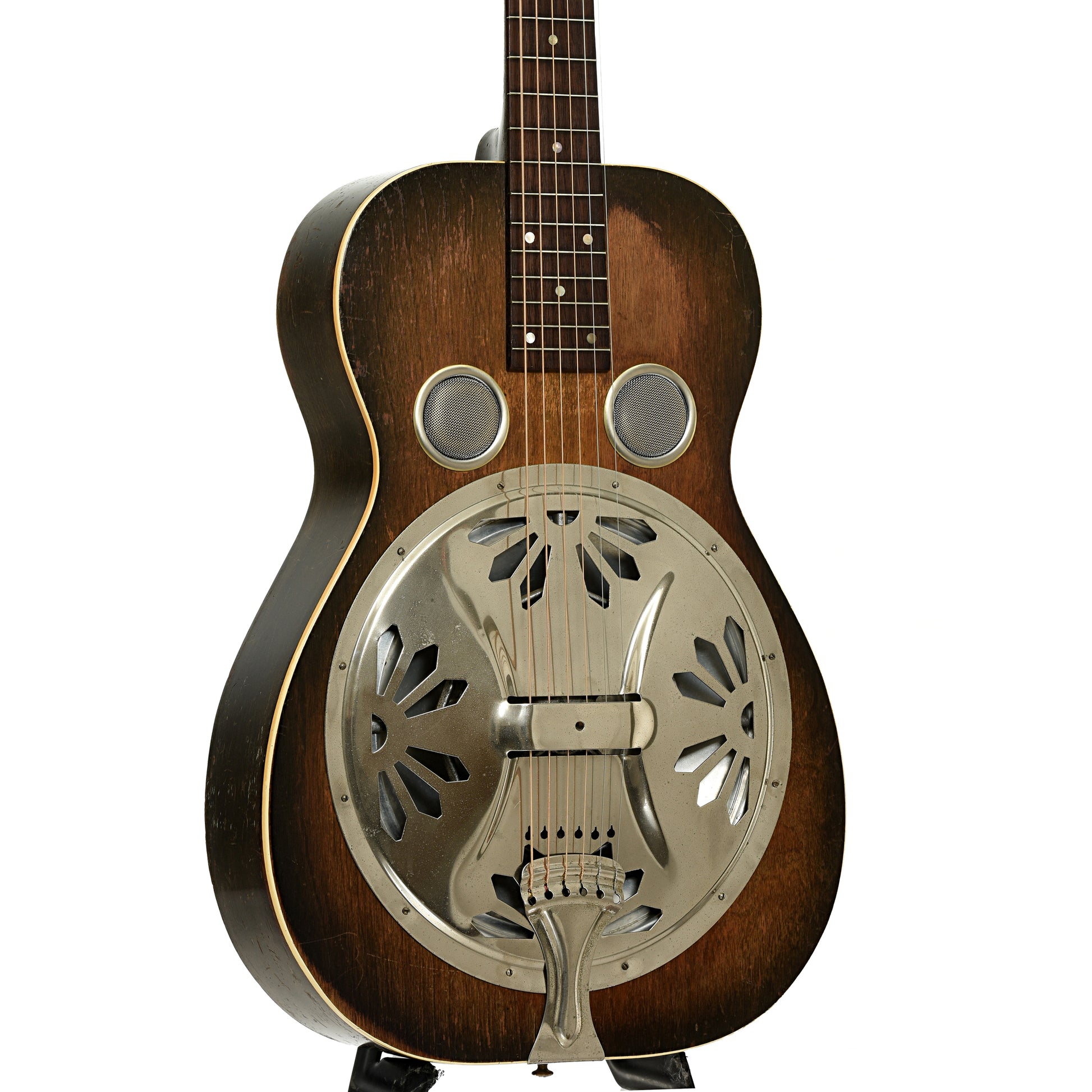 Front and side of Dobro Model 27 Squareneck Resonator Guitar