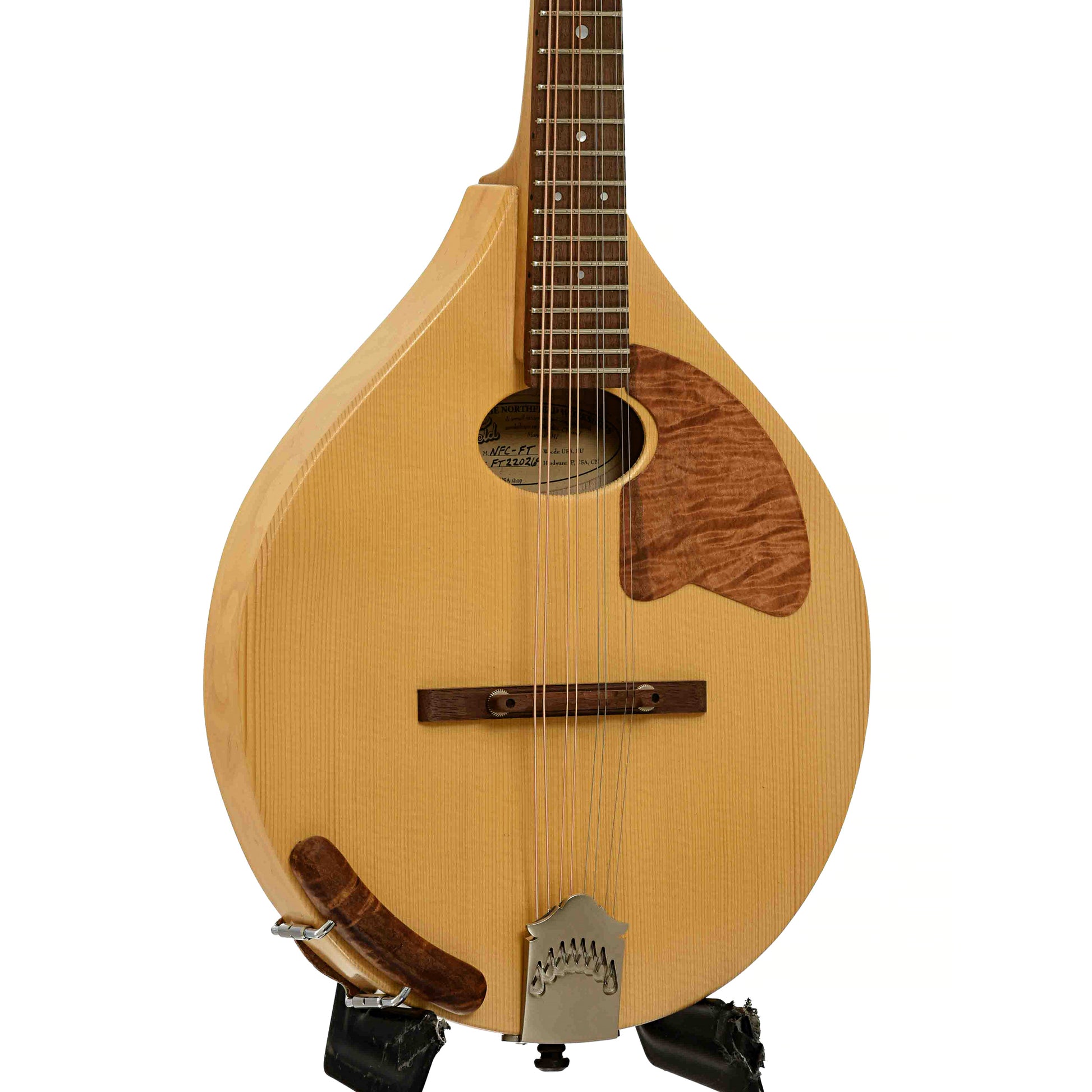 Front and side of Northfield Workshop Calhoun Mandolin 