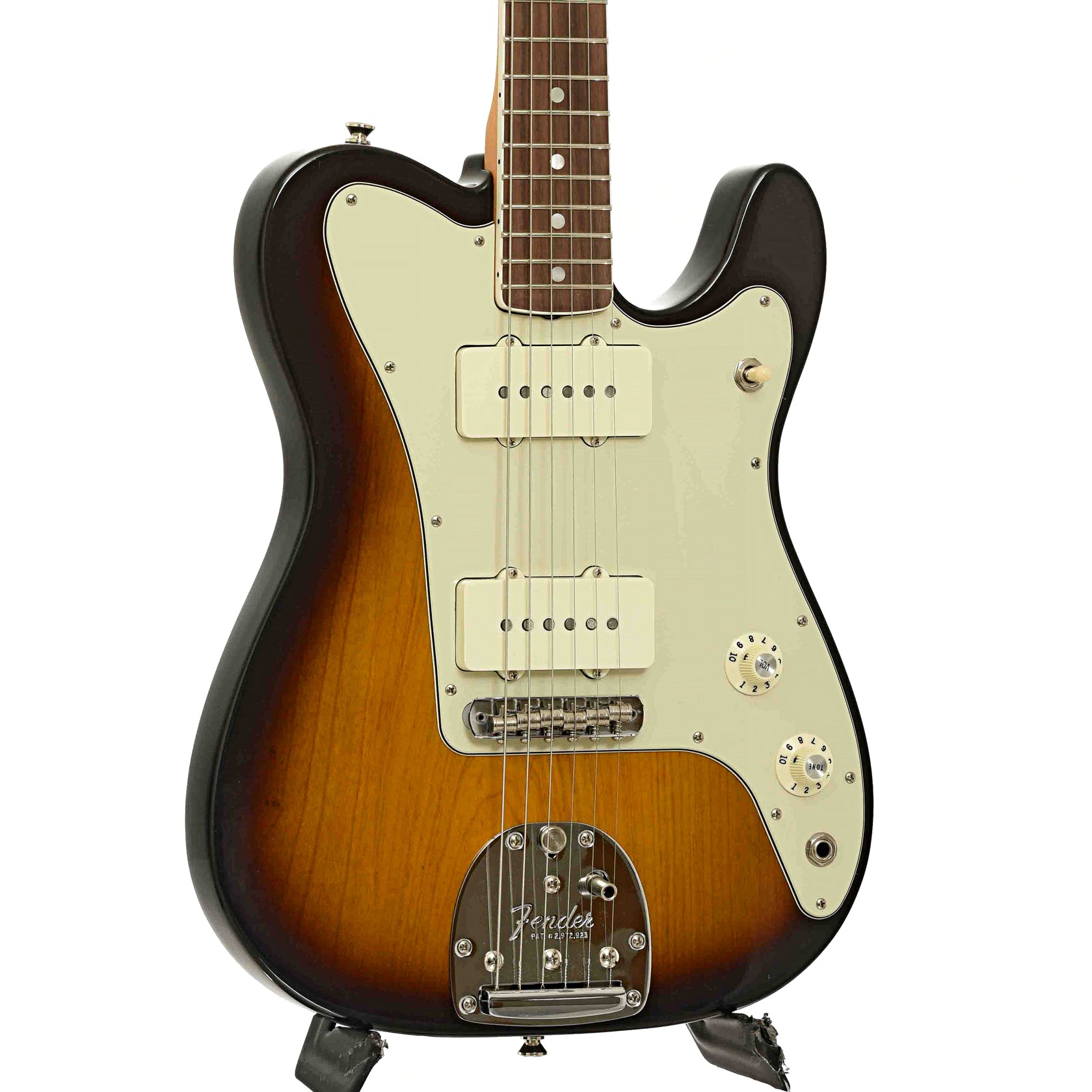 Front and side of Fender Parallel Universe Jazz-Tele Limited Edition Electric Guitar