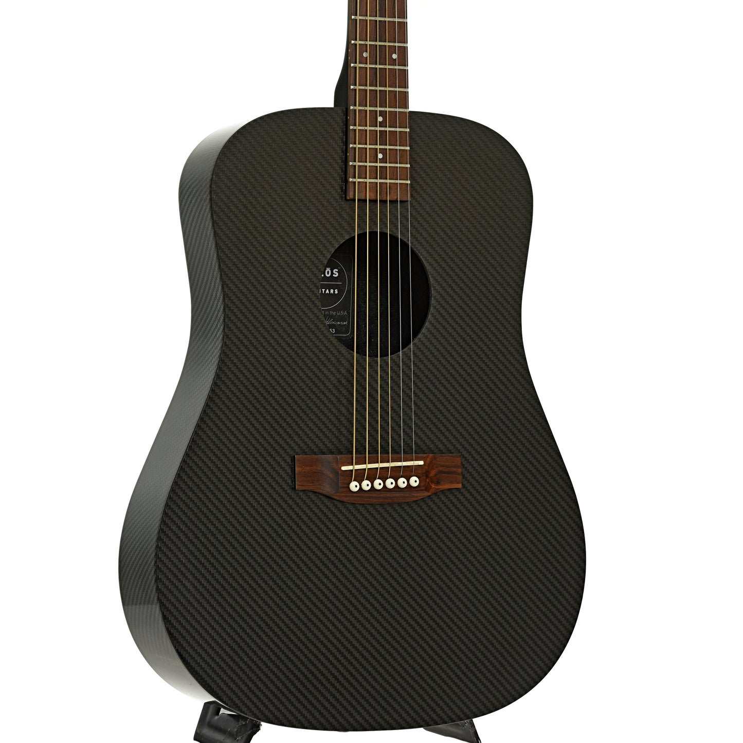 Front and side of Klos Hybrid Dreadnought Acoustic Guitar