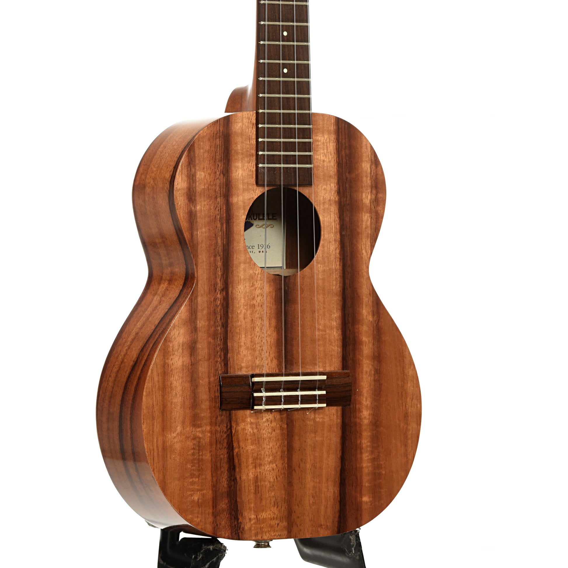 Front and side of Kamaka HF-3 P Tenor Ukulele