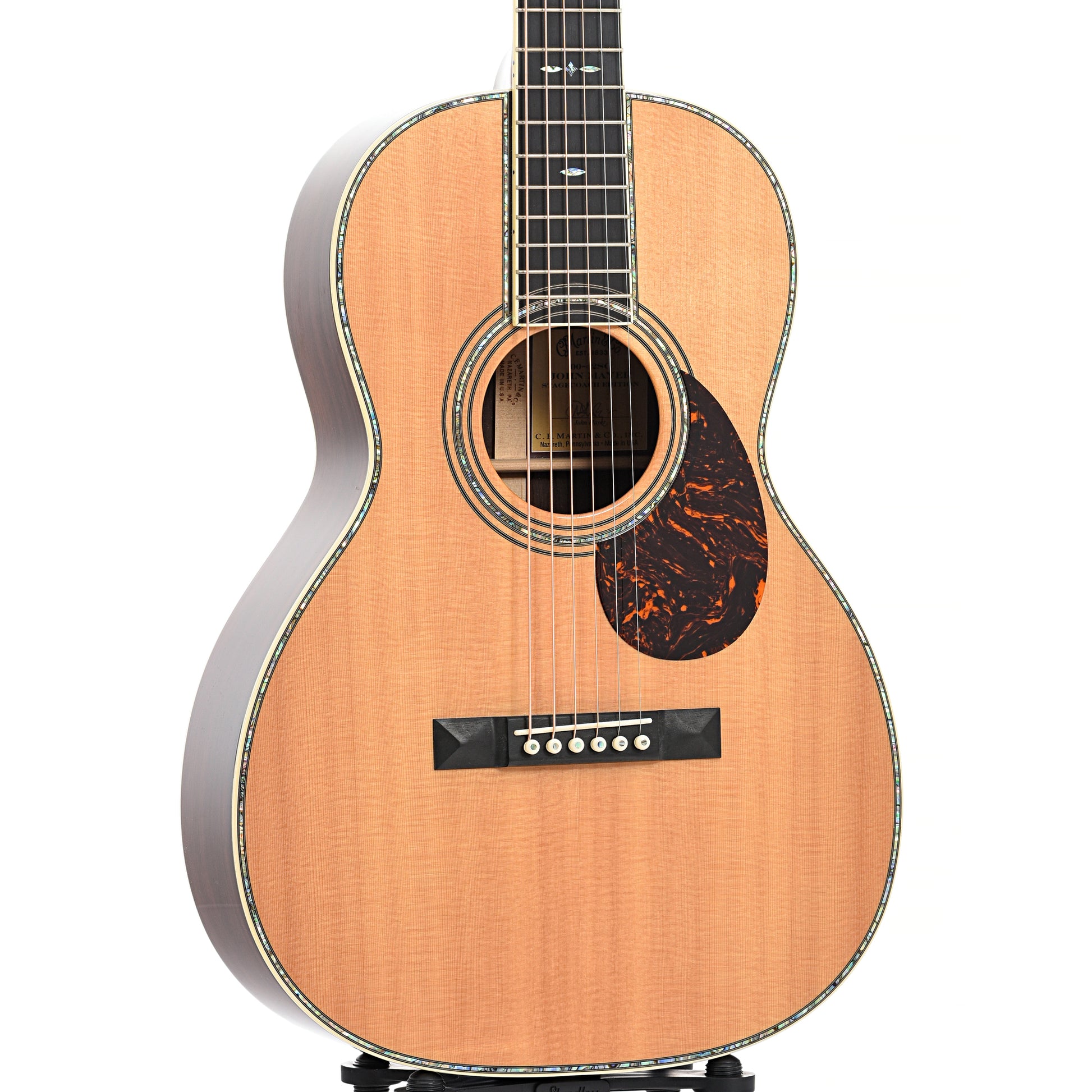 Front and side of Martin 00-42SC John Mayer