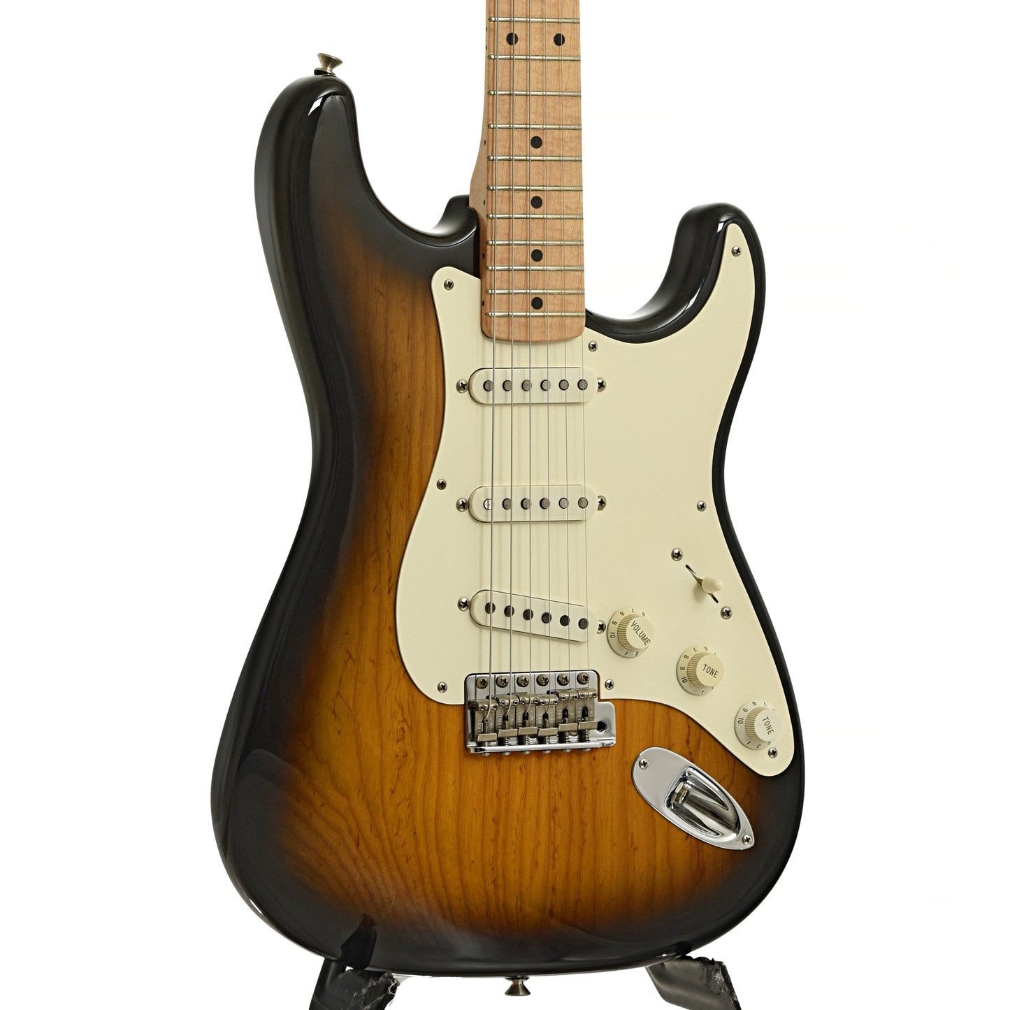 Front and side of Fender Custom Shop '54 Reissue Stratocaster Electric Guitar 