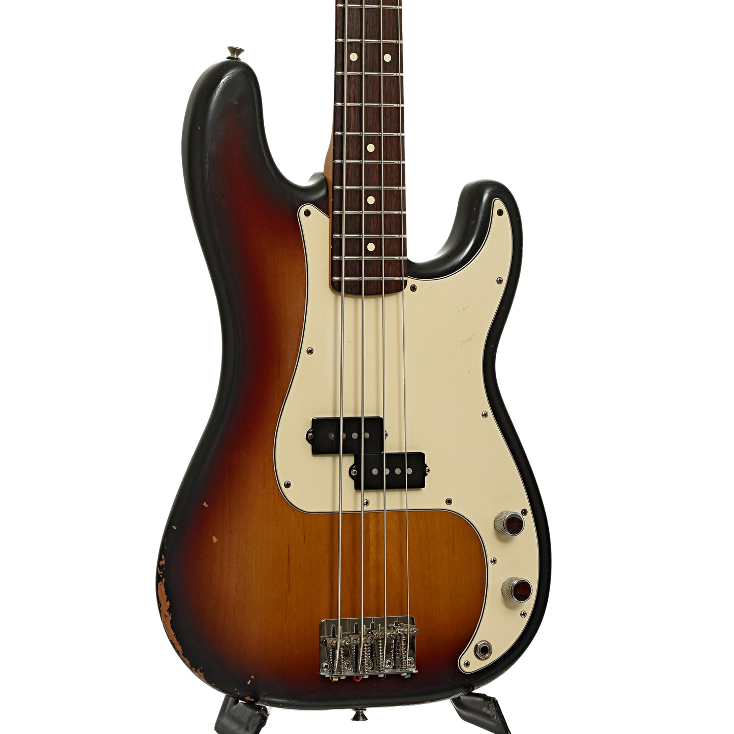 Front and side of Fender American Series Precision Electric Bass 