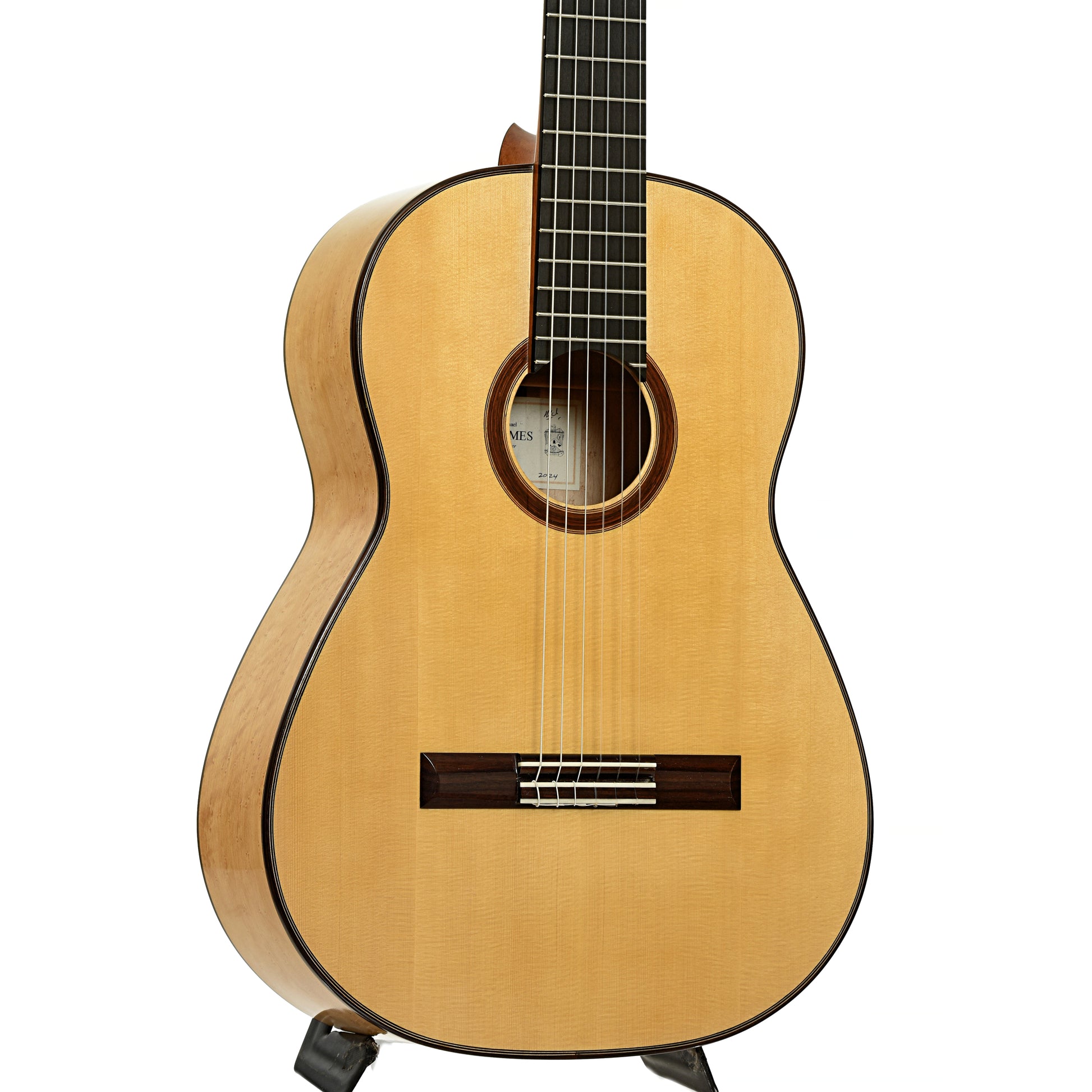 Front and side of Michael Thames Classical Acoustic Guitar 