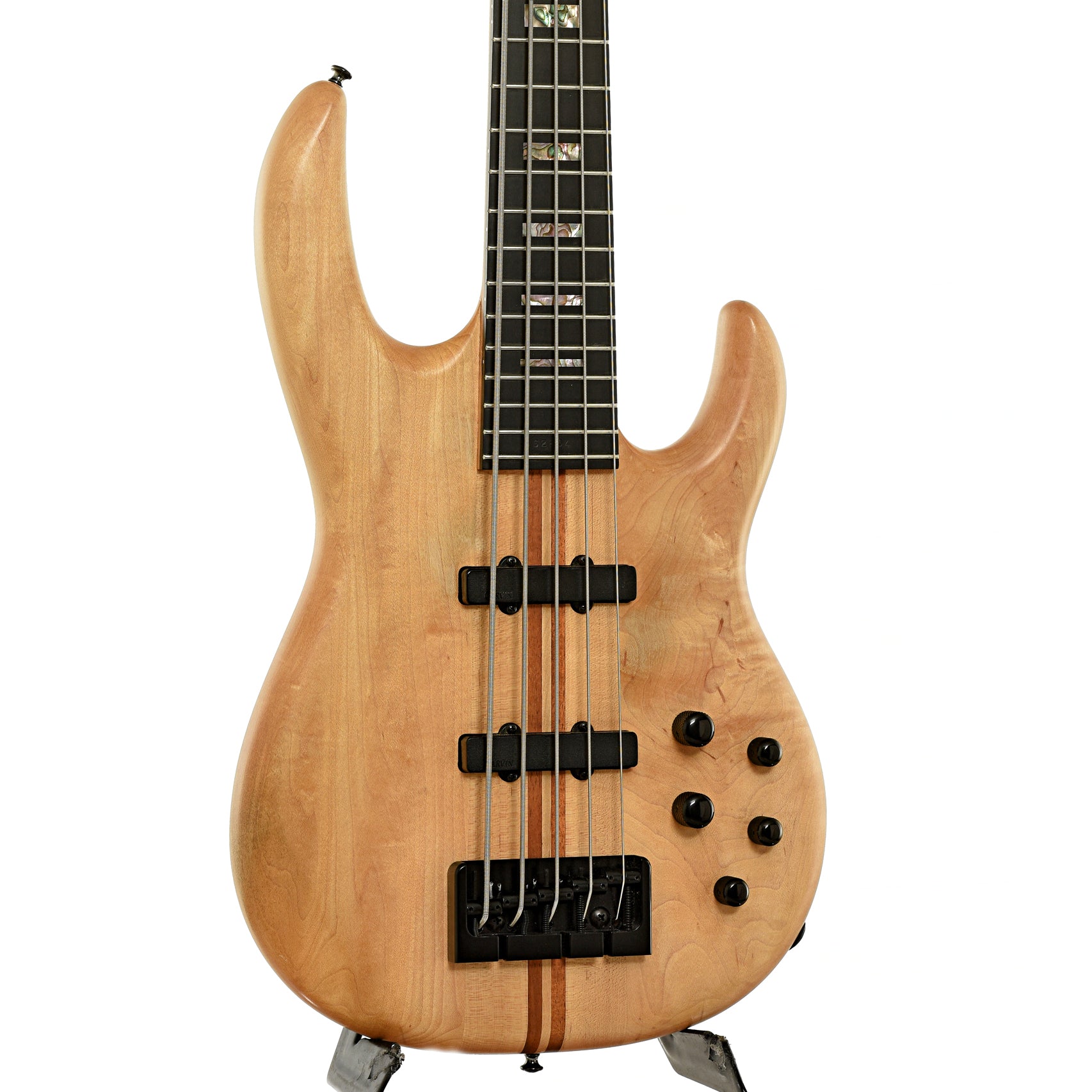Front and side of Carvin LB-75  5-String Electric Bass
