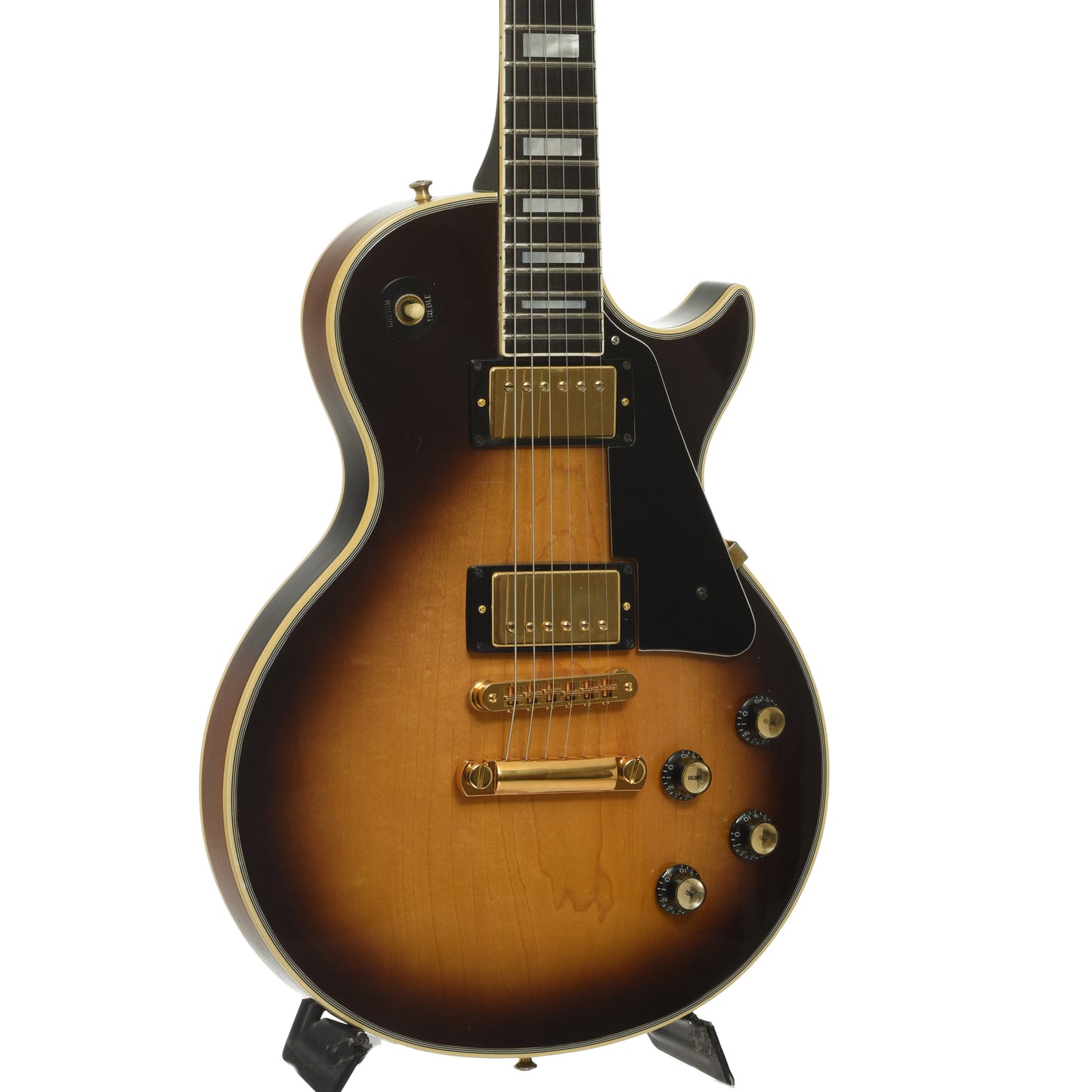 Front and side of Gibson Les Paul Custom Electric Guitar